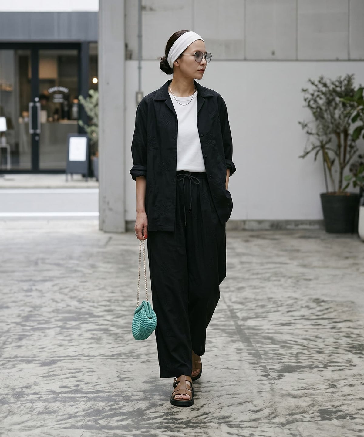 着用イメージ 170cm ブラック