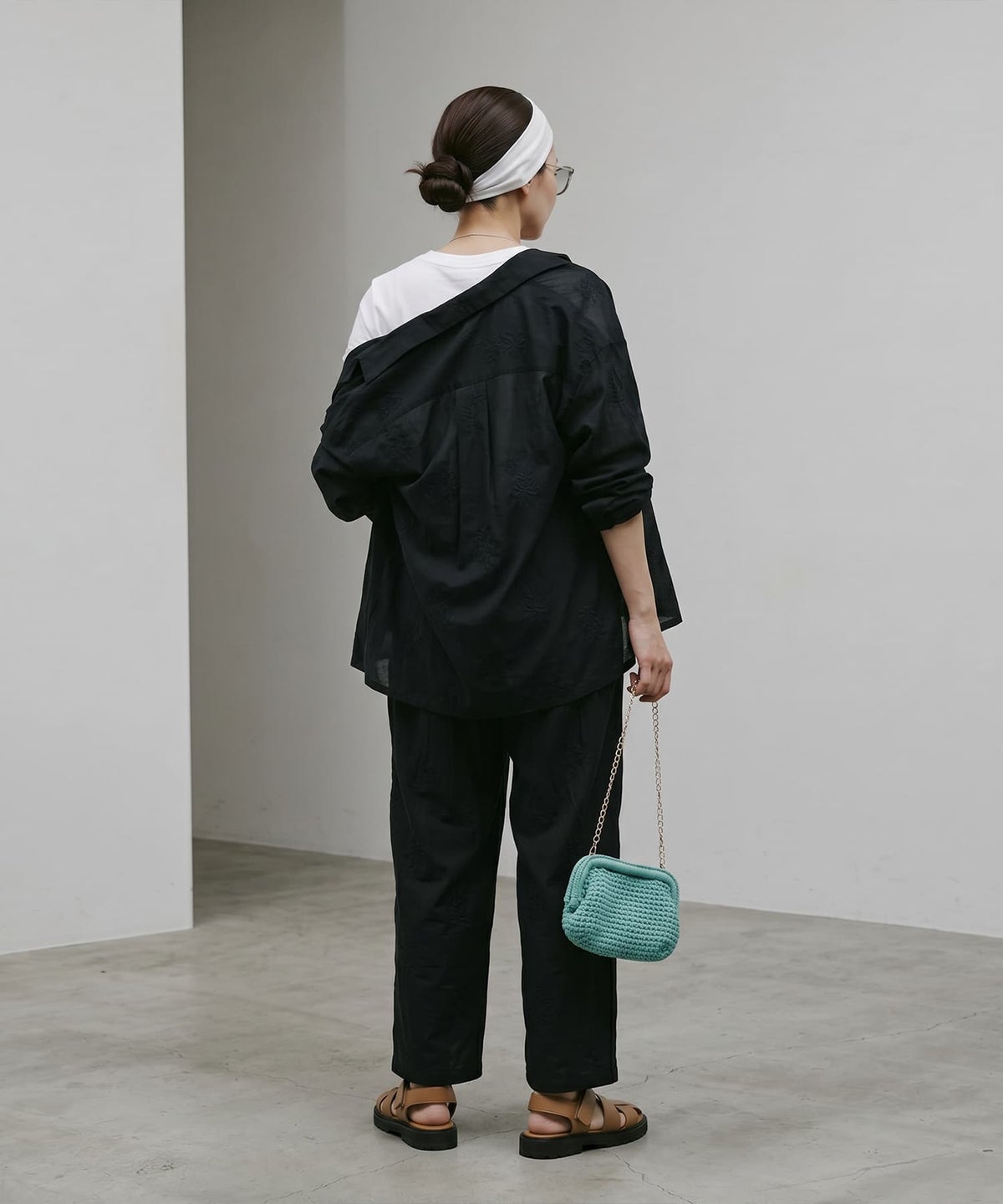 着用イメージ 170cm ブラック