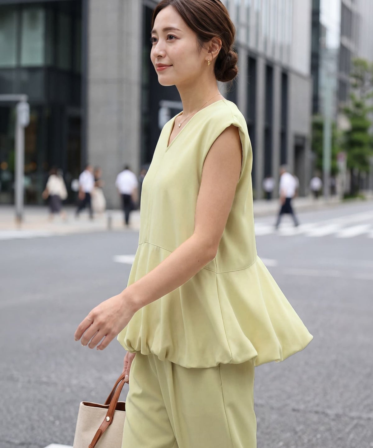 着用イメージ 163cm ライトイエロー