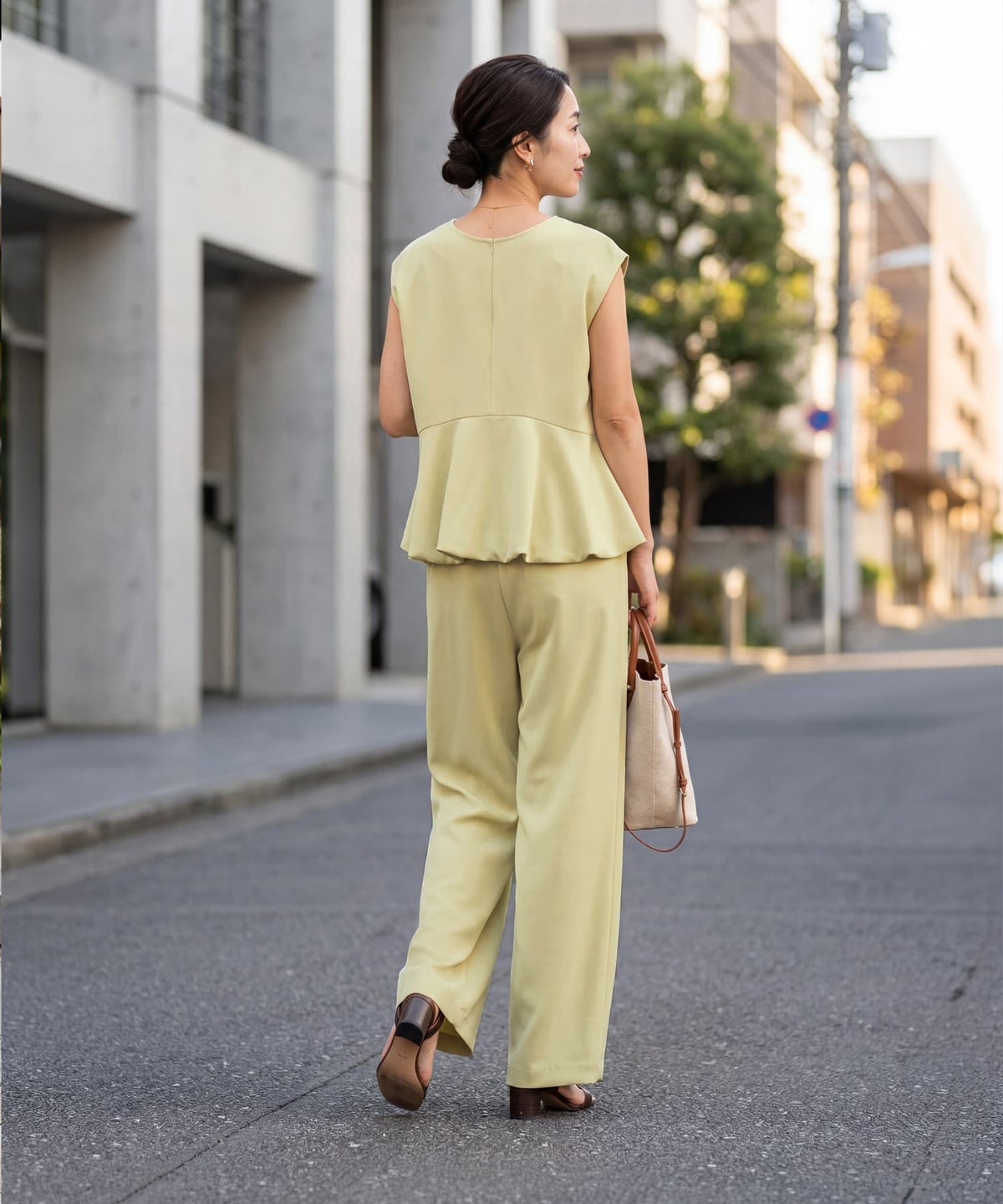 着用イメージ 163cm ライトイエロー