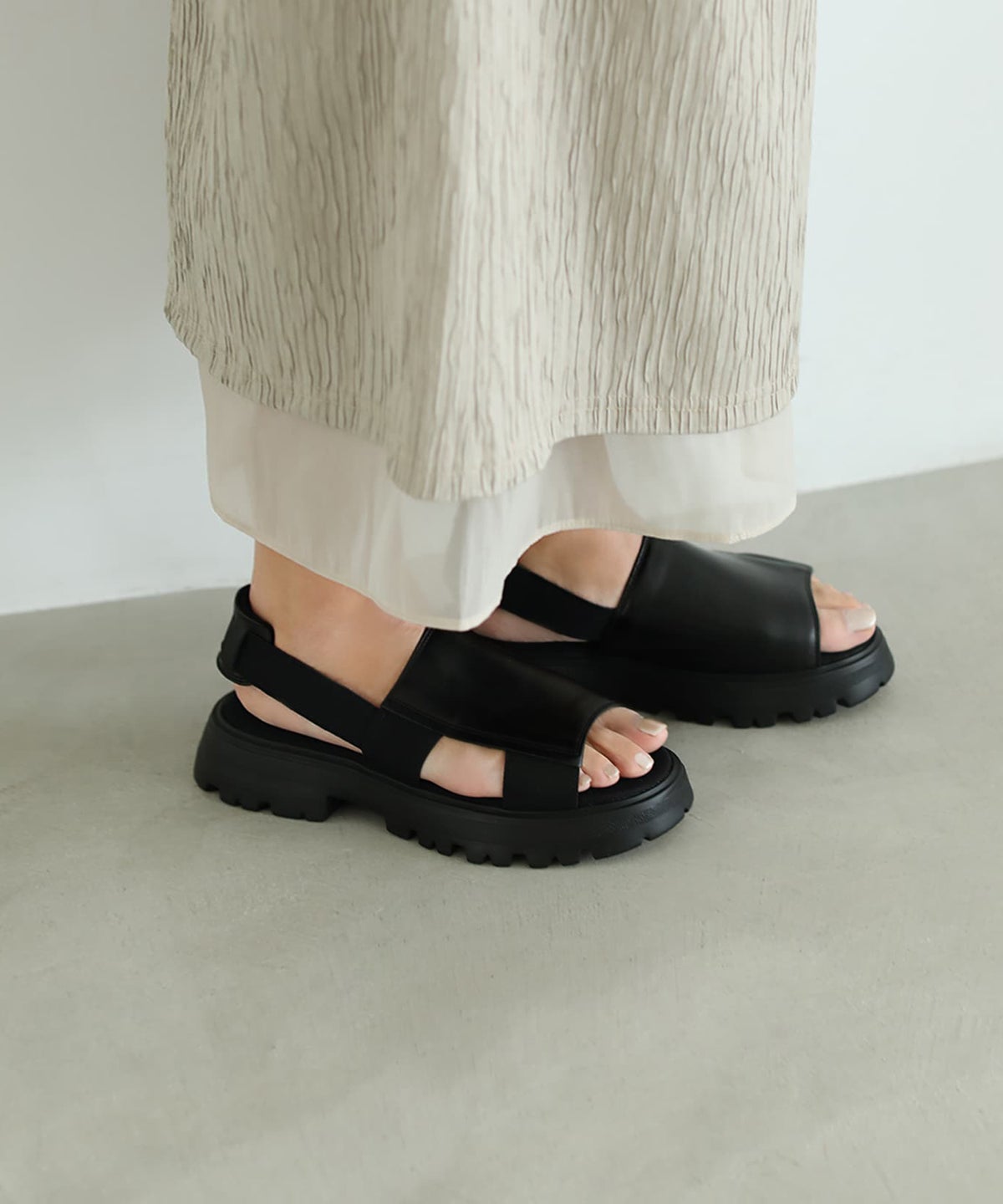 着用イメージ 163cm ブラック