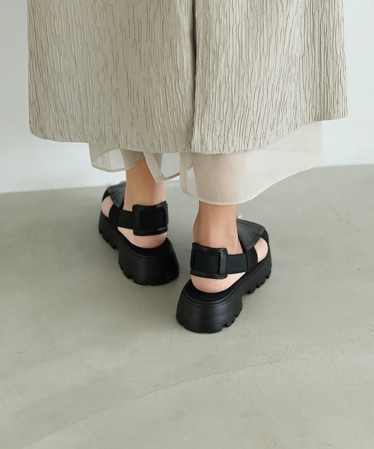 着用イメージ 163cm ブラック