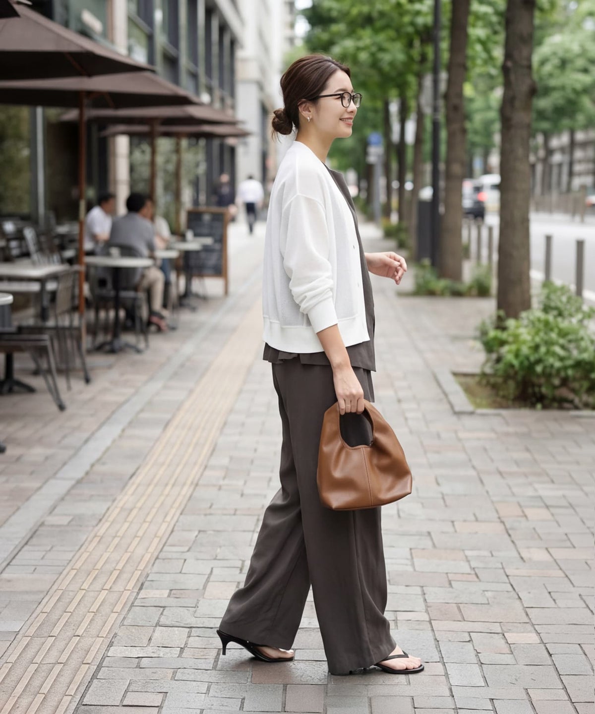 着用イメージ 163cm ホワイト