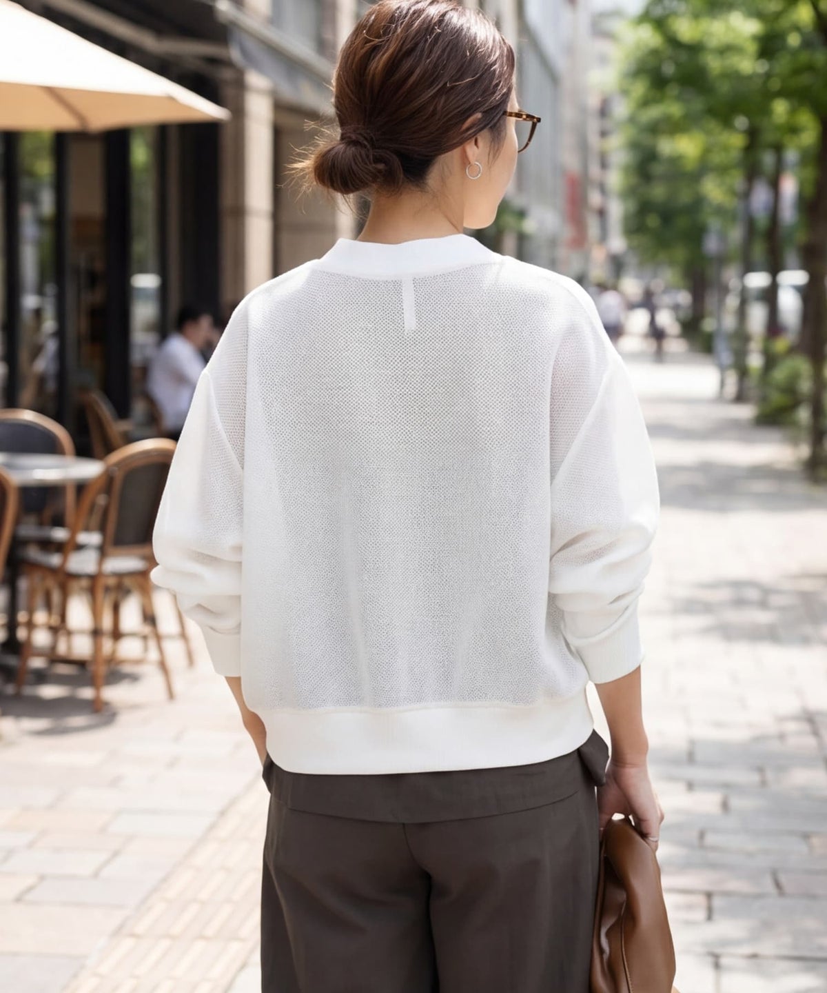 着用イメージ 163cm ホワイト