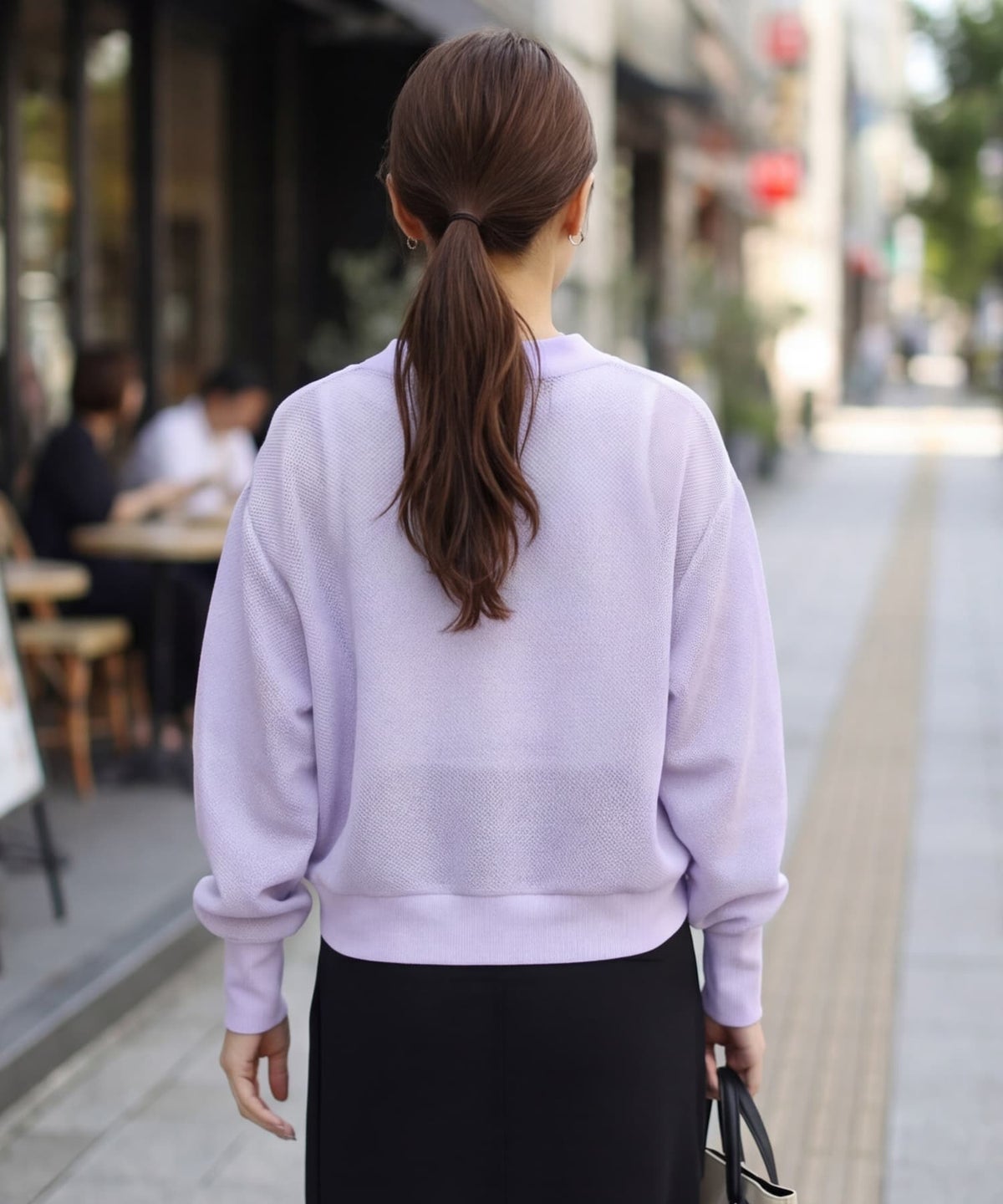 着用イメージ 163cm ラベンダー