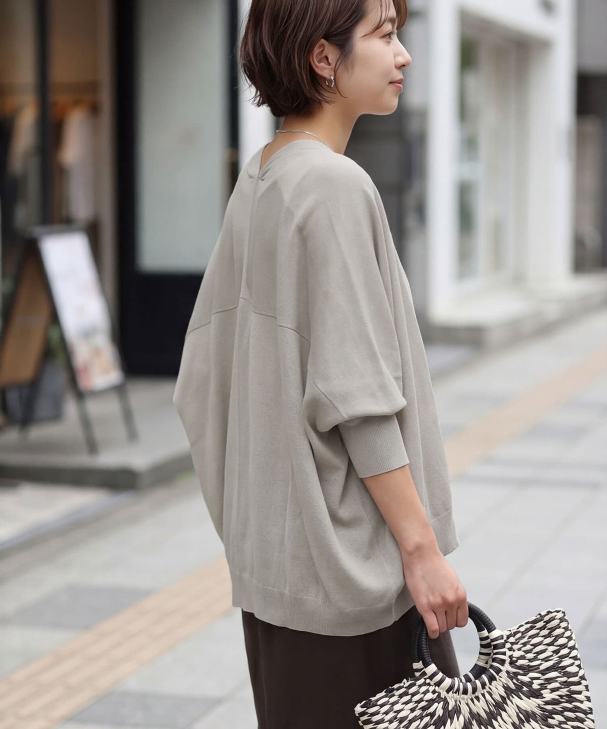 着用イメージ 163cm ストーン