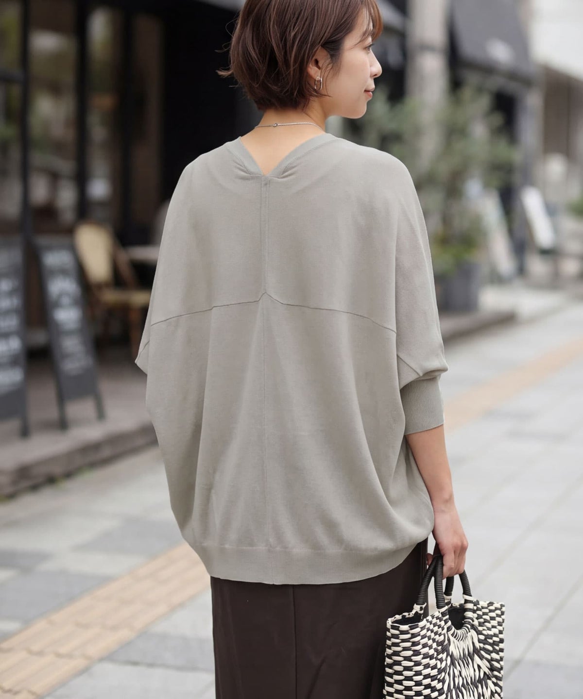 着用イメージ 163cm ストーン