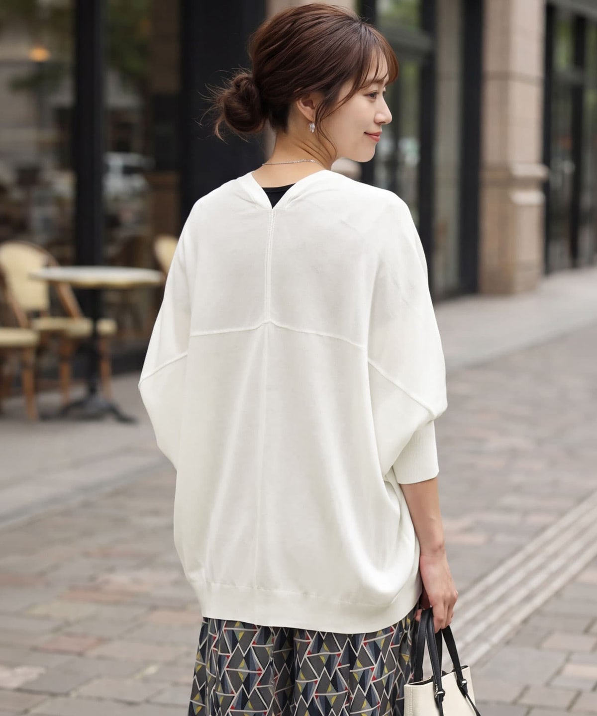 着用イメージ 163cm ホワイト