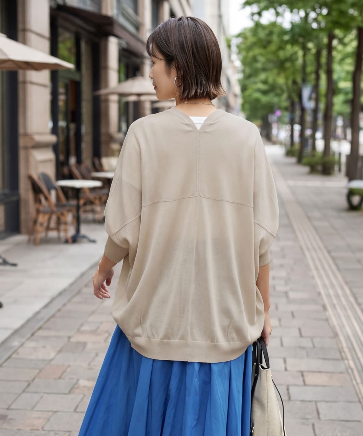 着用イメージ 163cm ライトベージュ