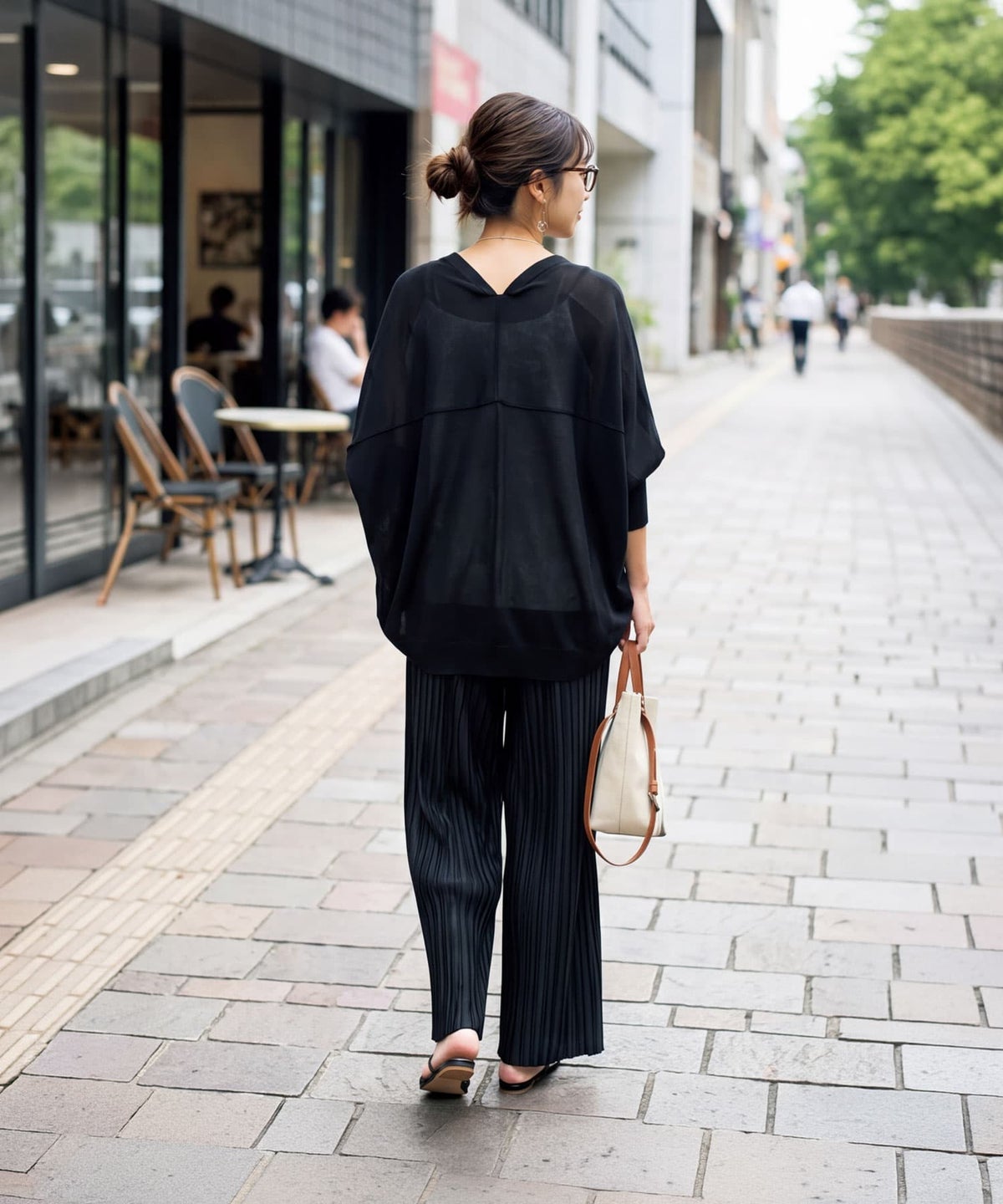 着用イメージ 163cm ブラック