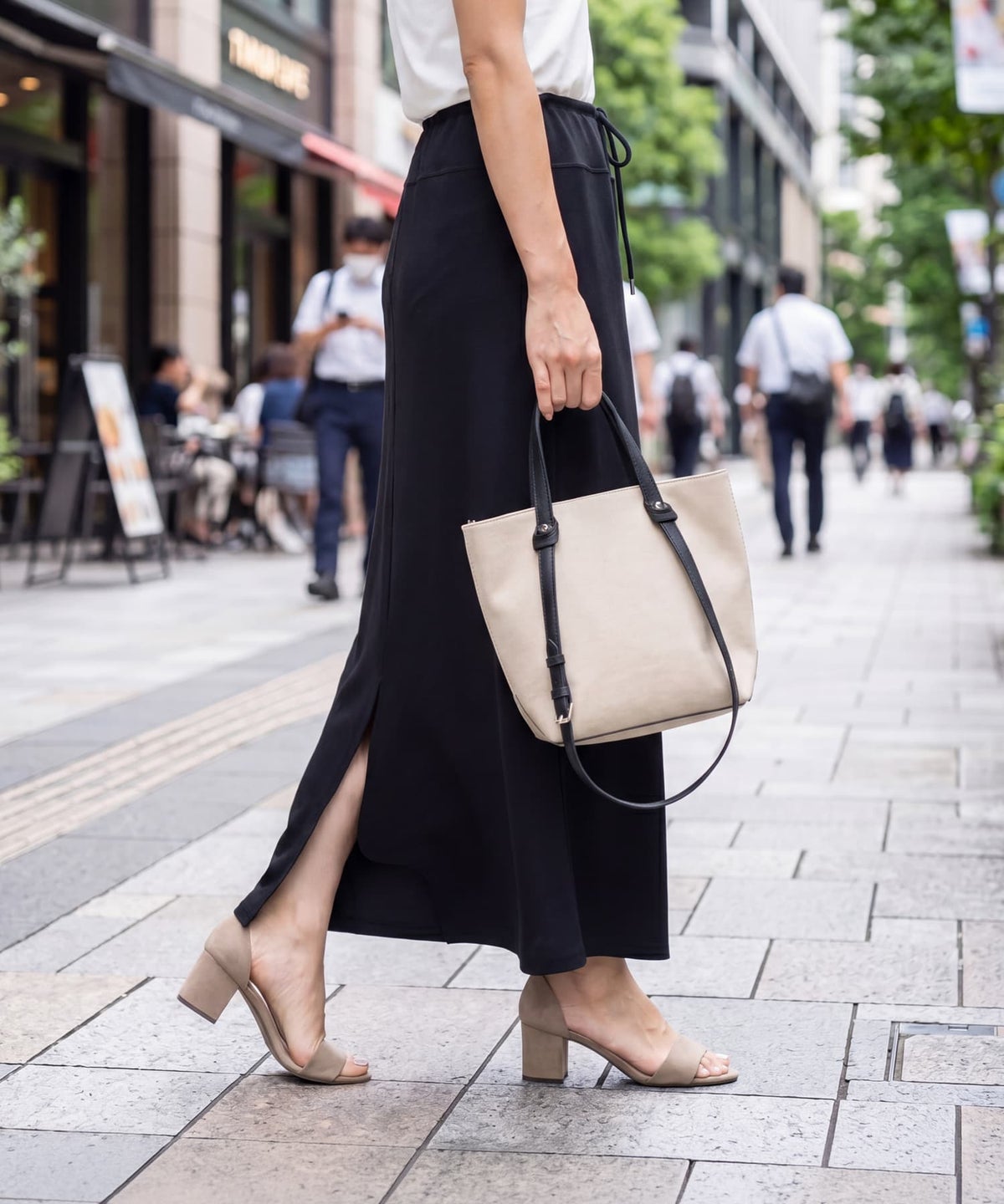 着用イメージ 163cm ブラック