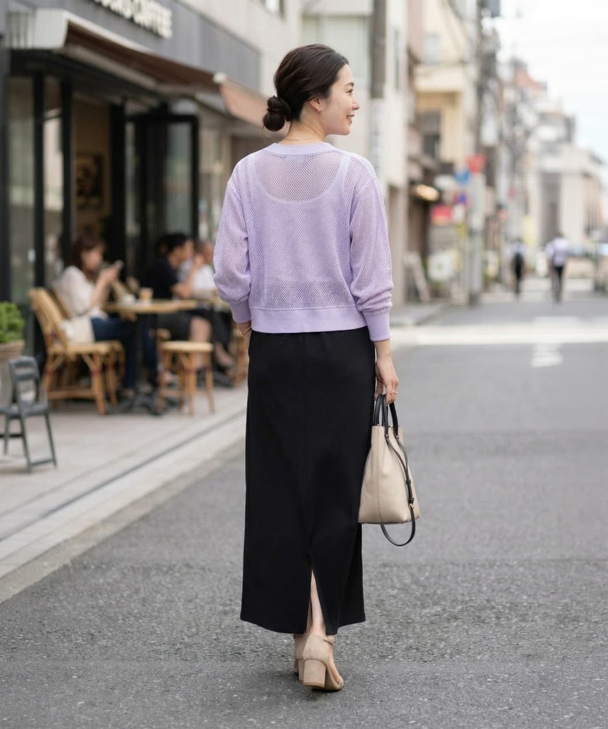 着用イメージ 163cm ブラック