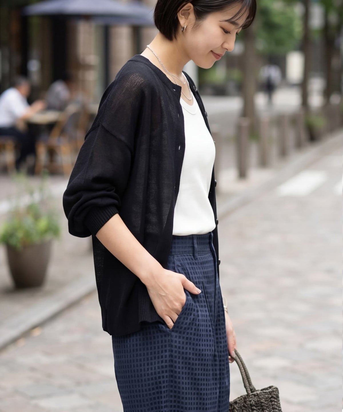 着用イメージ 163cm ブラック