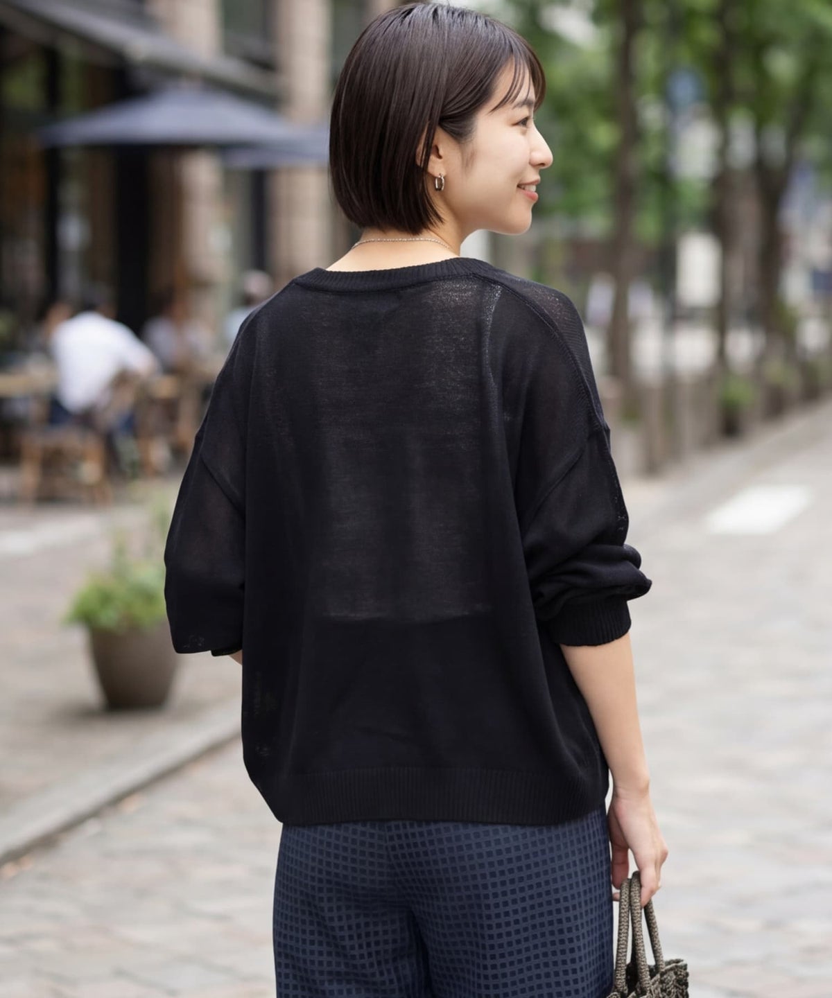 着用イメージ 163cm ブラック