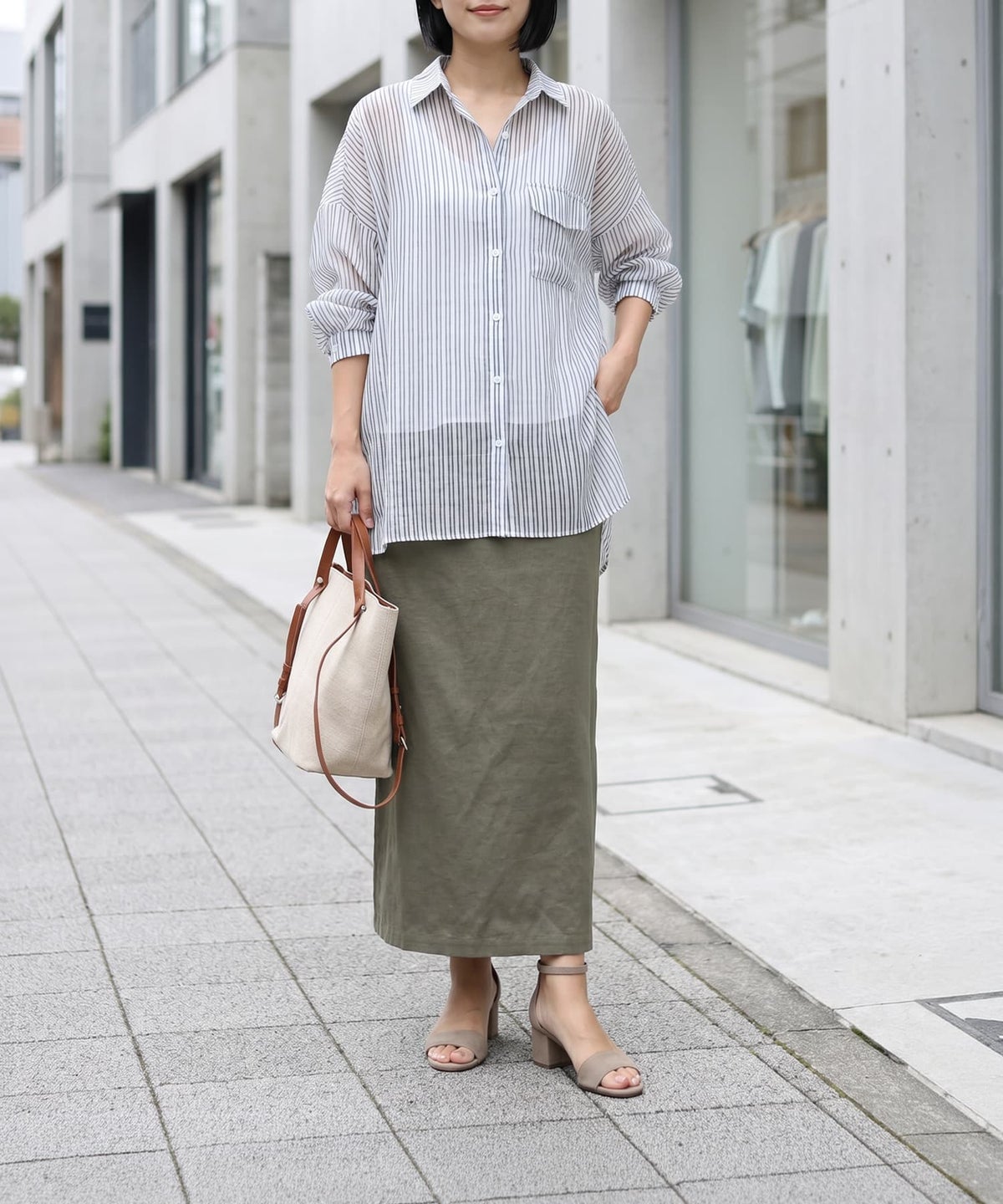 着用イメージ 163cm ブラック