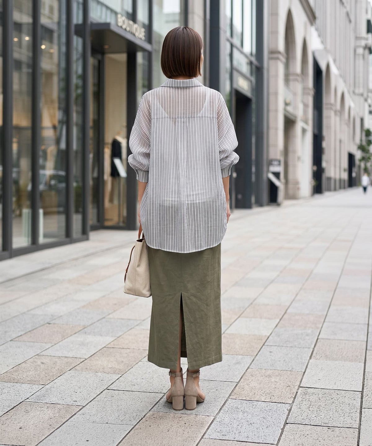 着用イメージ 163cm ブラック