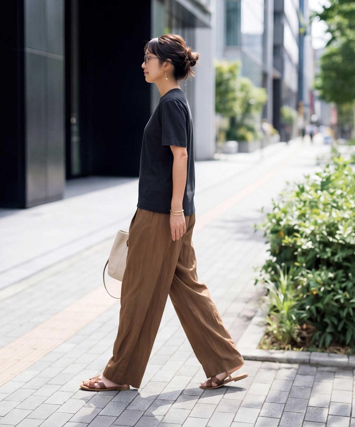 着用イメージ 163cm ブラック