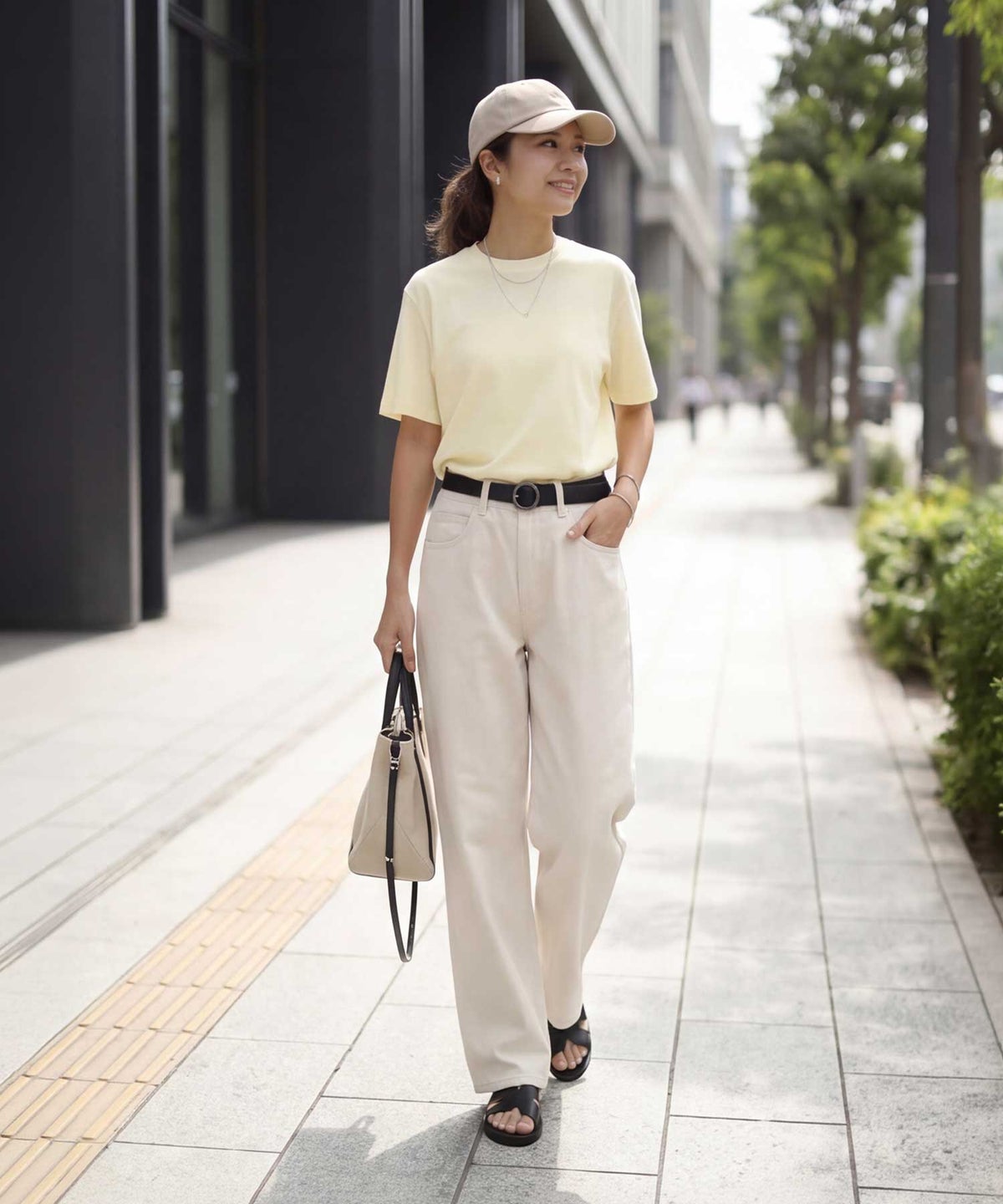 着用イメージ 163cm イエロー