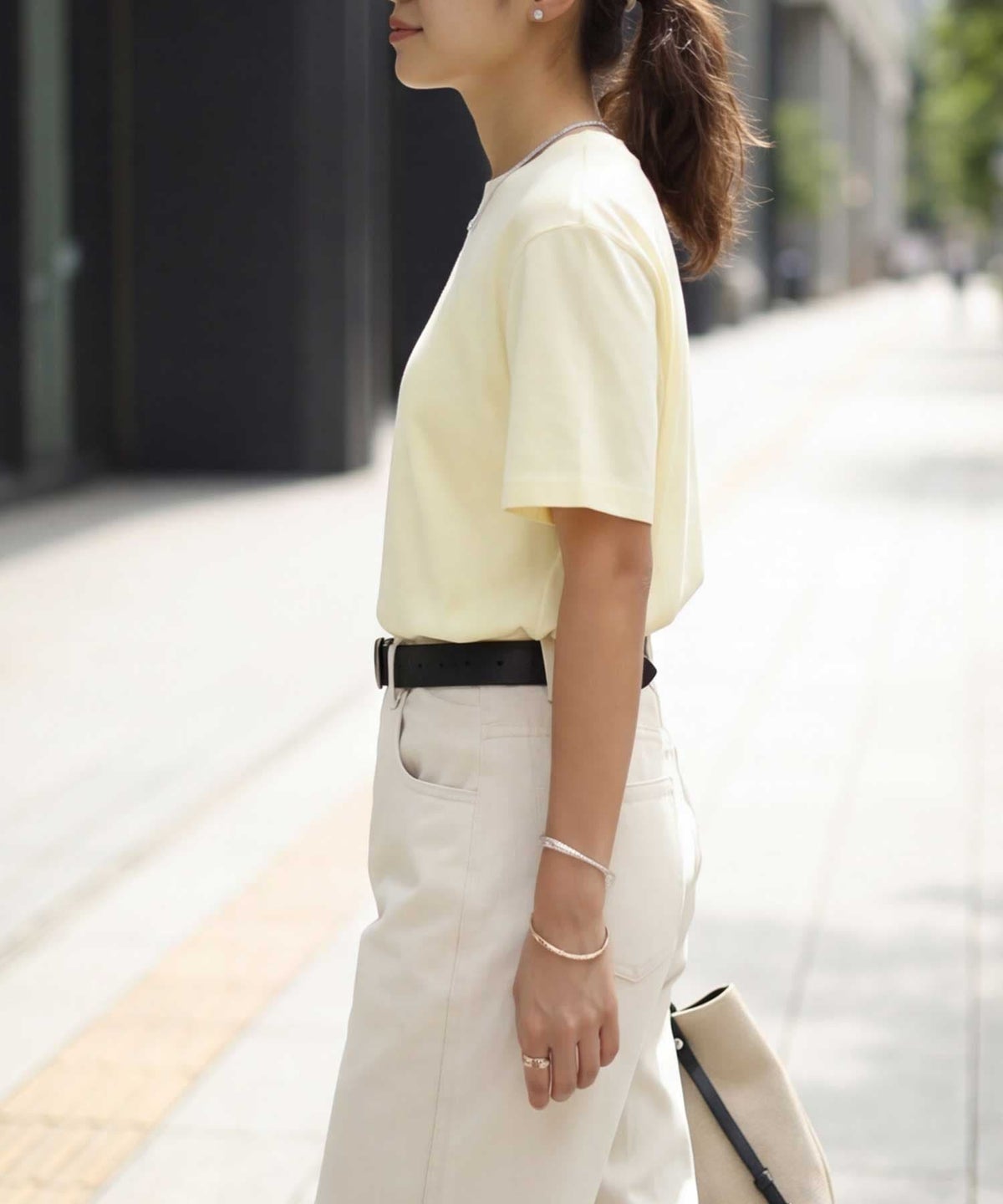 着用イメージ 163cm イエロー