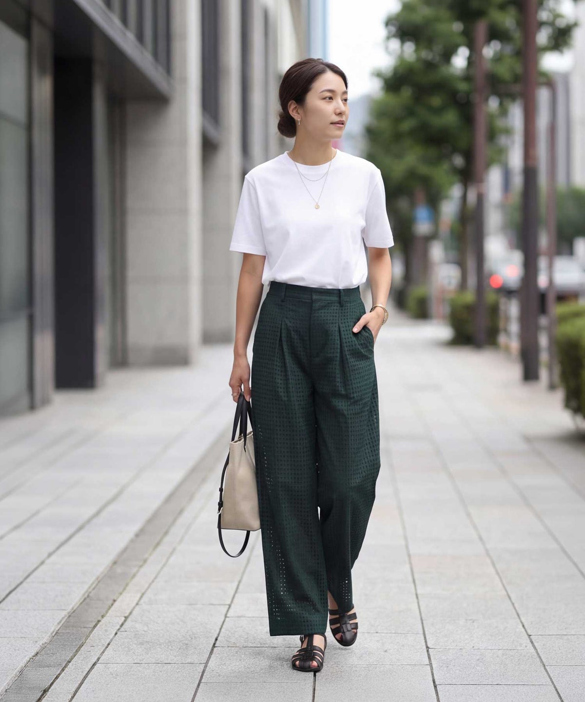 着用イメージ 163cm ホワイト