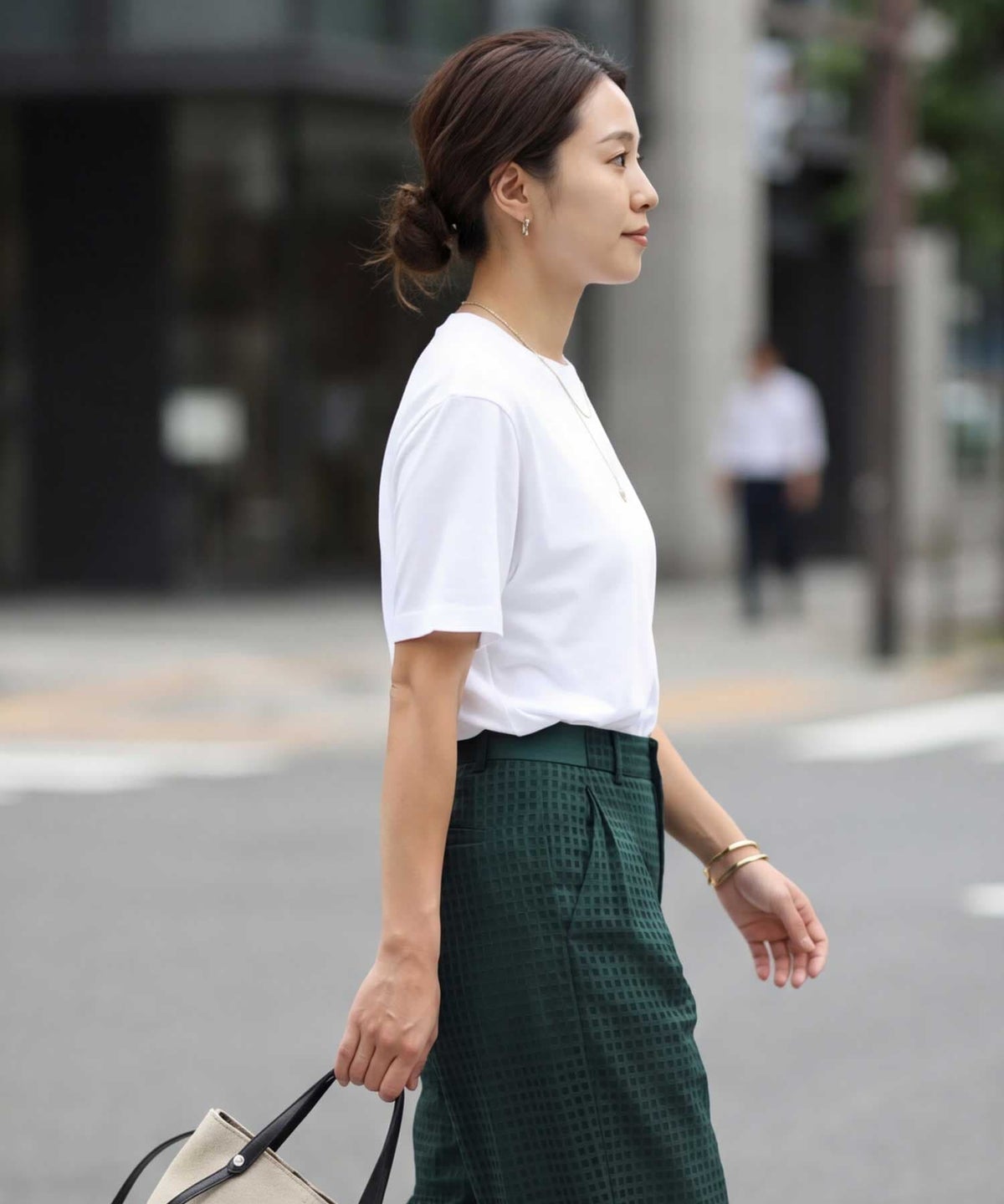 着用イメージ 163cm ホワイト