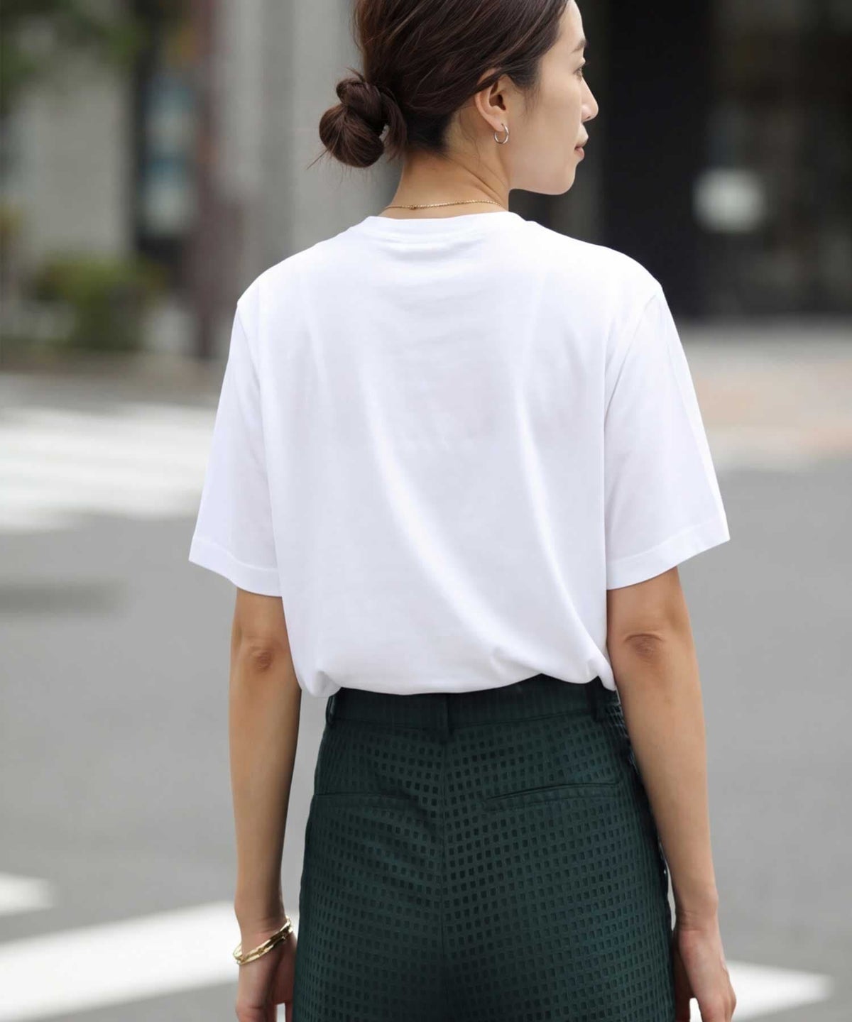 着用イメージ 163cm ホワイト