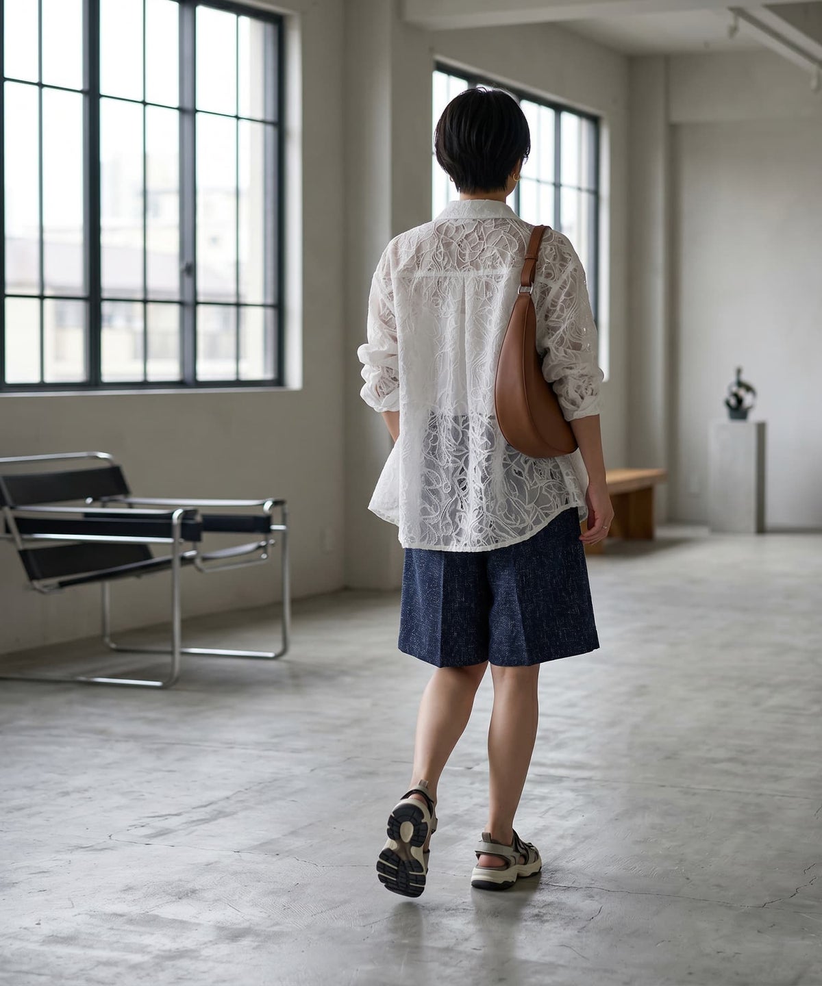 着用イメージ 170cm ネイビー