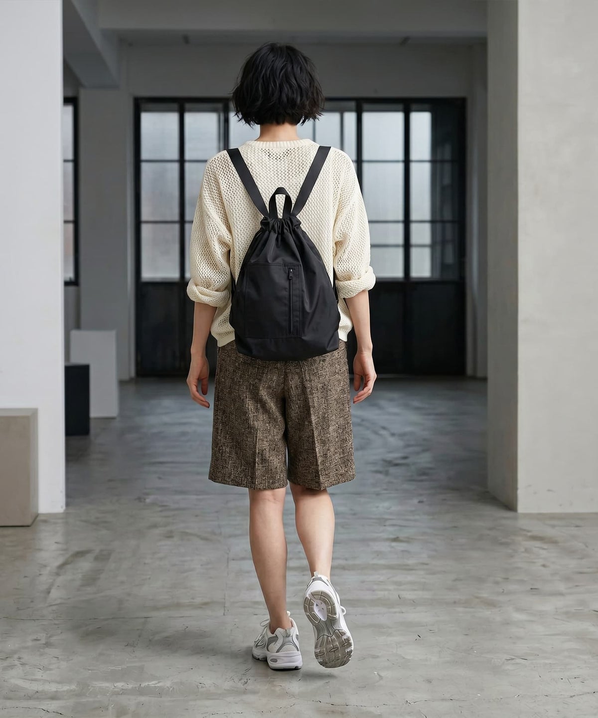 着用イメージ 170cm ブラウン