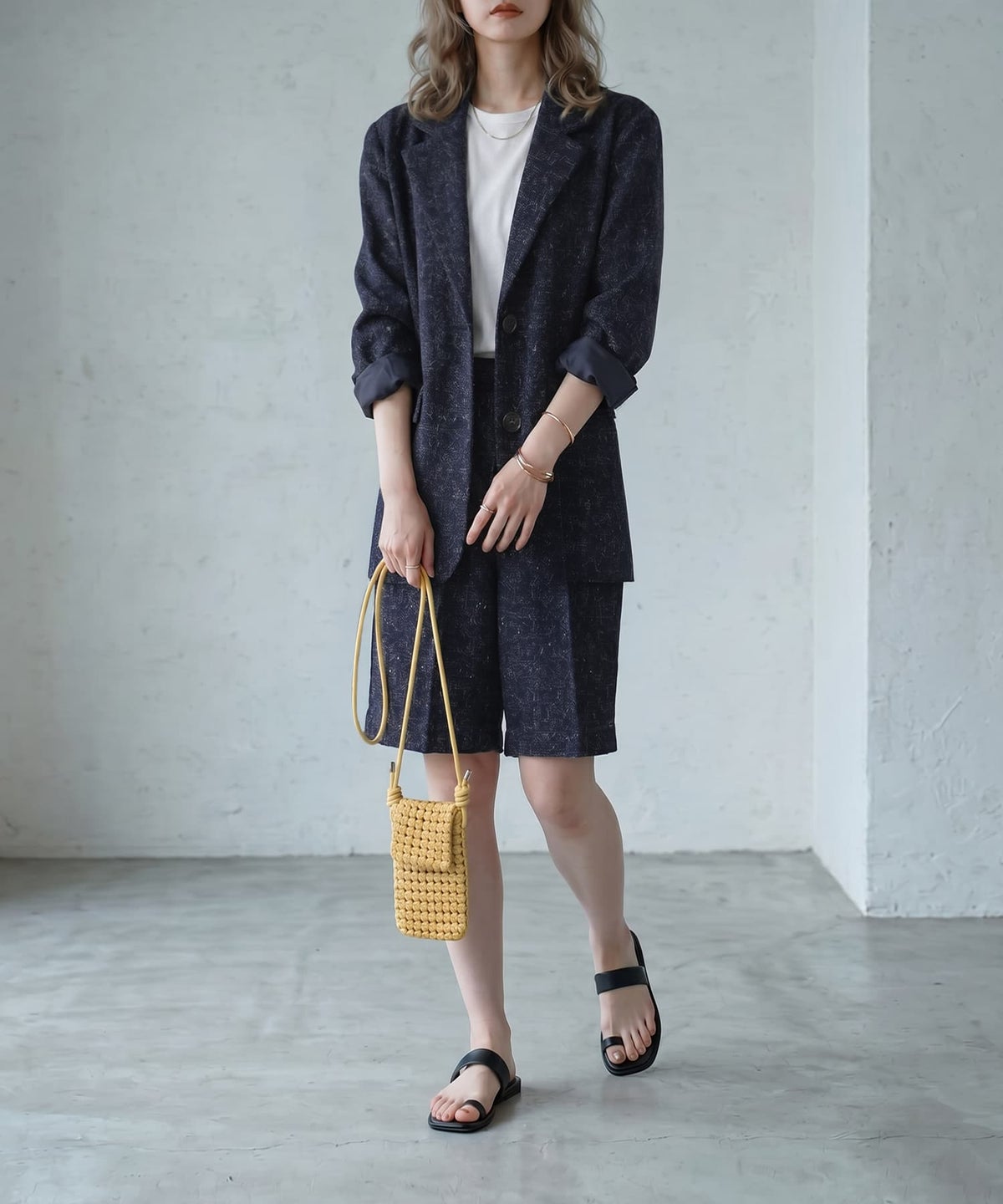 着用イメージ 165cm ネイビー