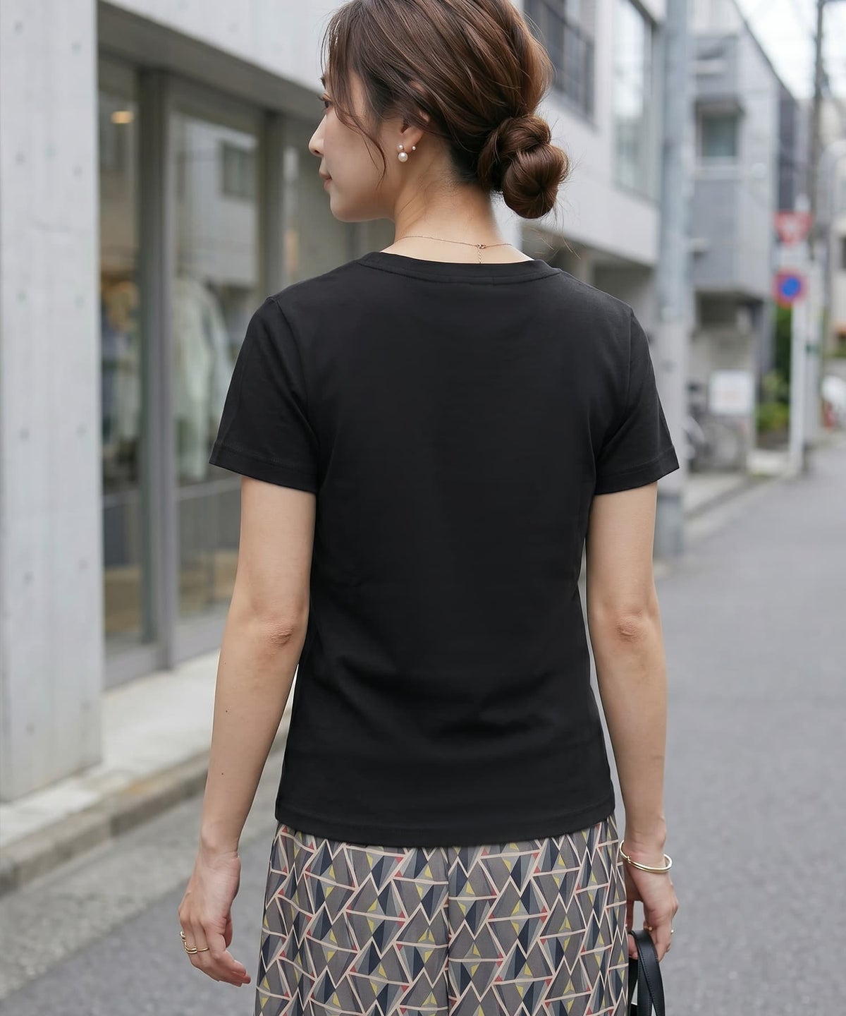 着用イメージ 163cm ブラック