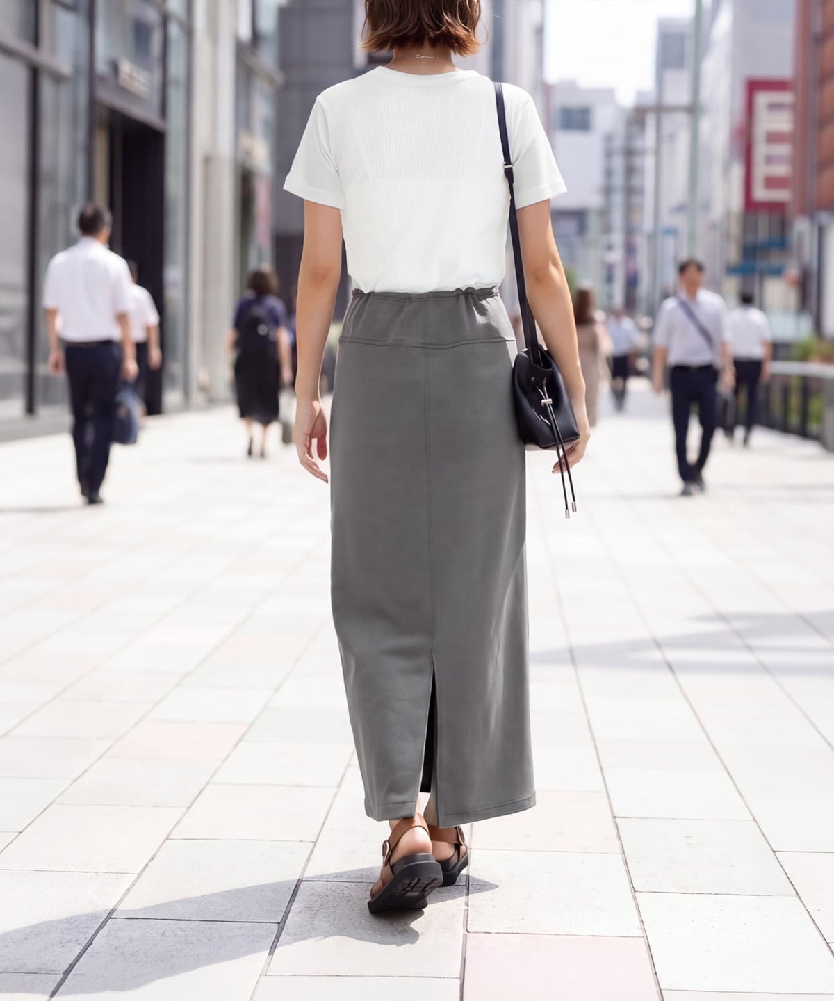 着用イメージ 163cm ホワイト