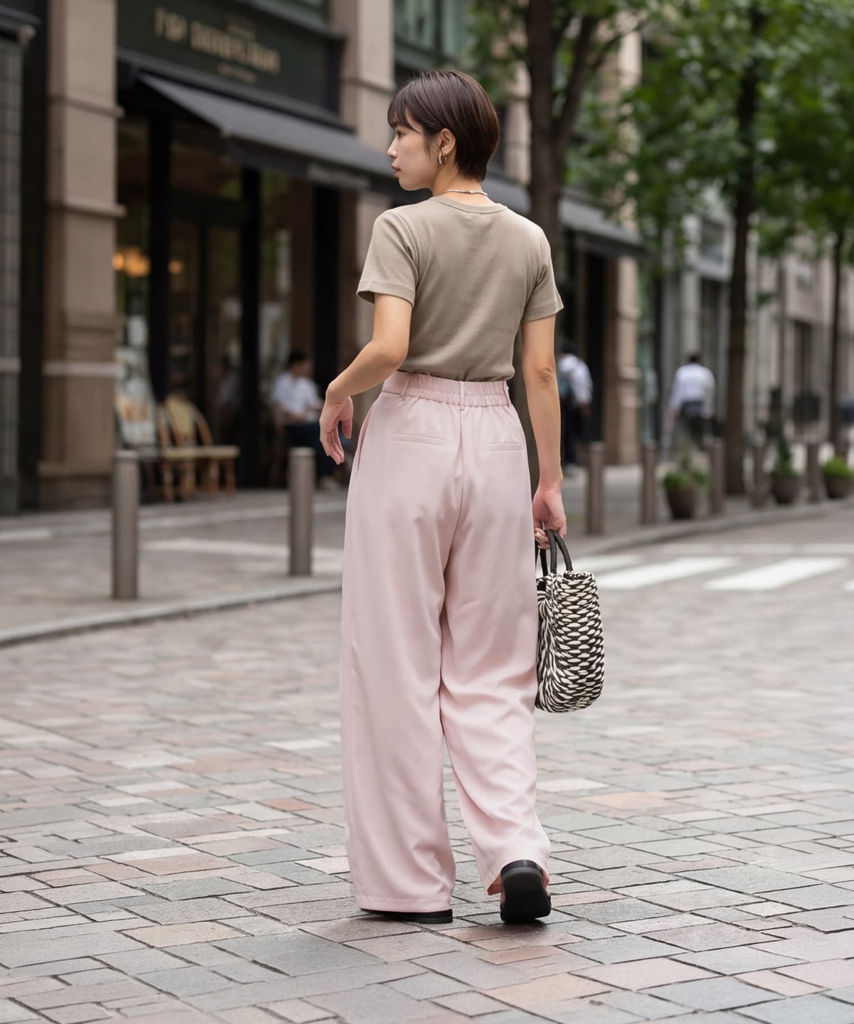 着用イメージ 163cm ピンク