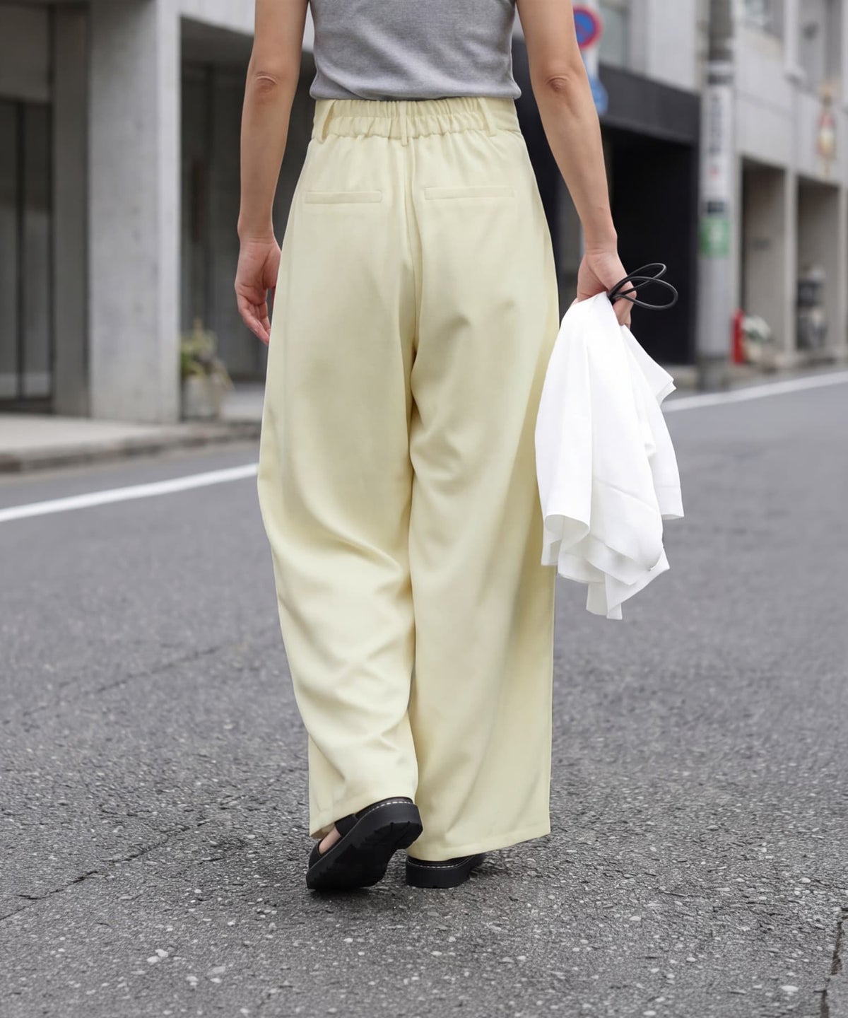 着用イメージ 163cm イエロー