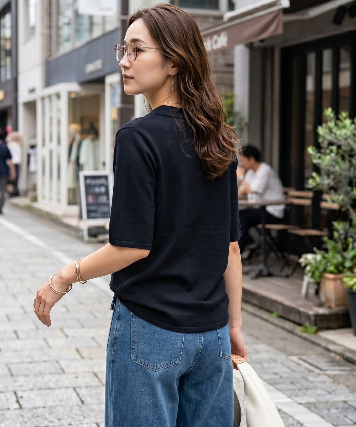 着用イメージ 163cm ブラック