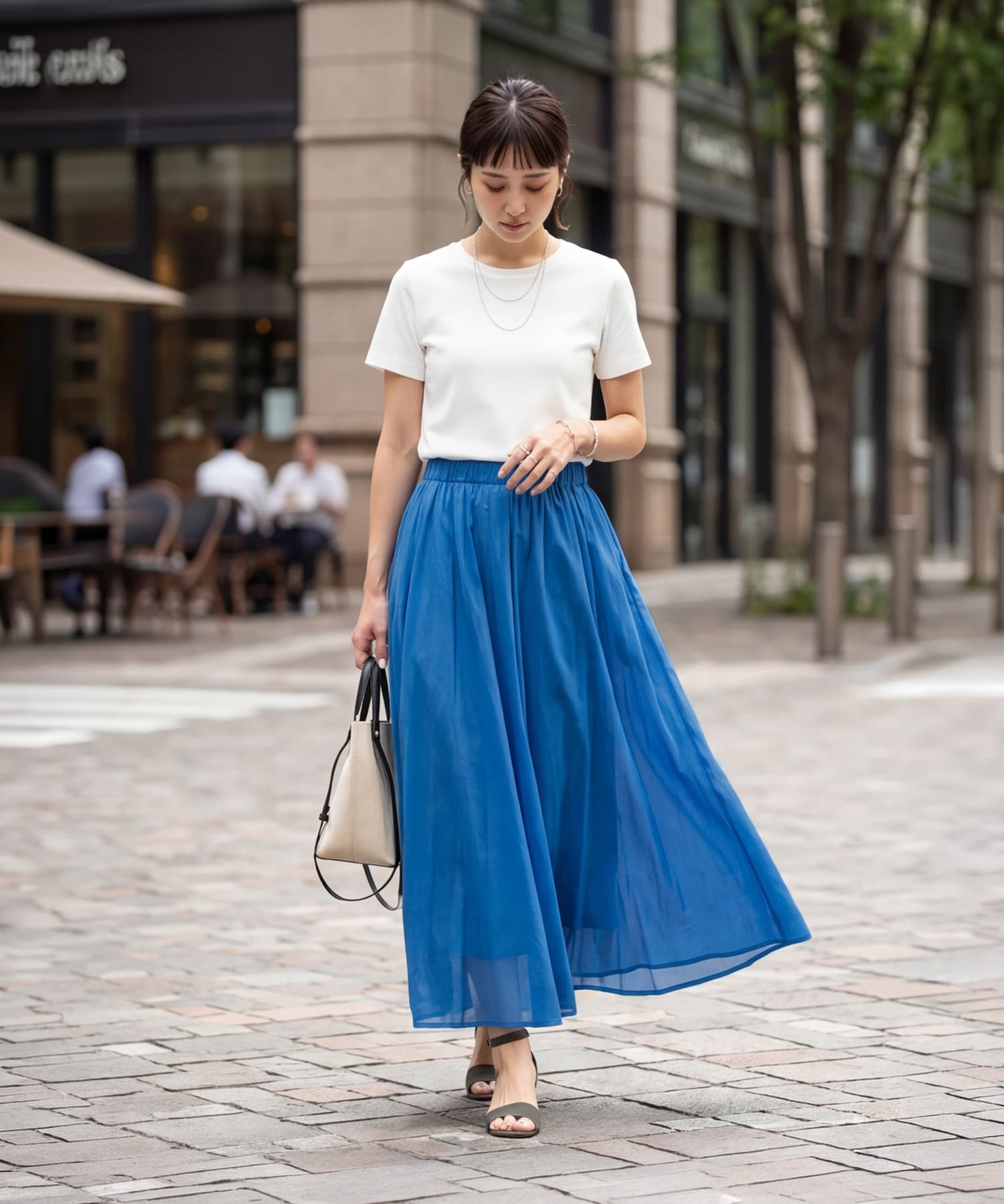 LUXE】綿ローンギャザーロングスカート | おしゃれな大人レディース