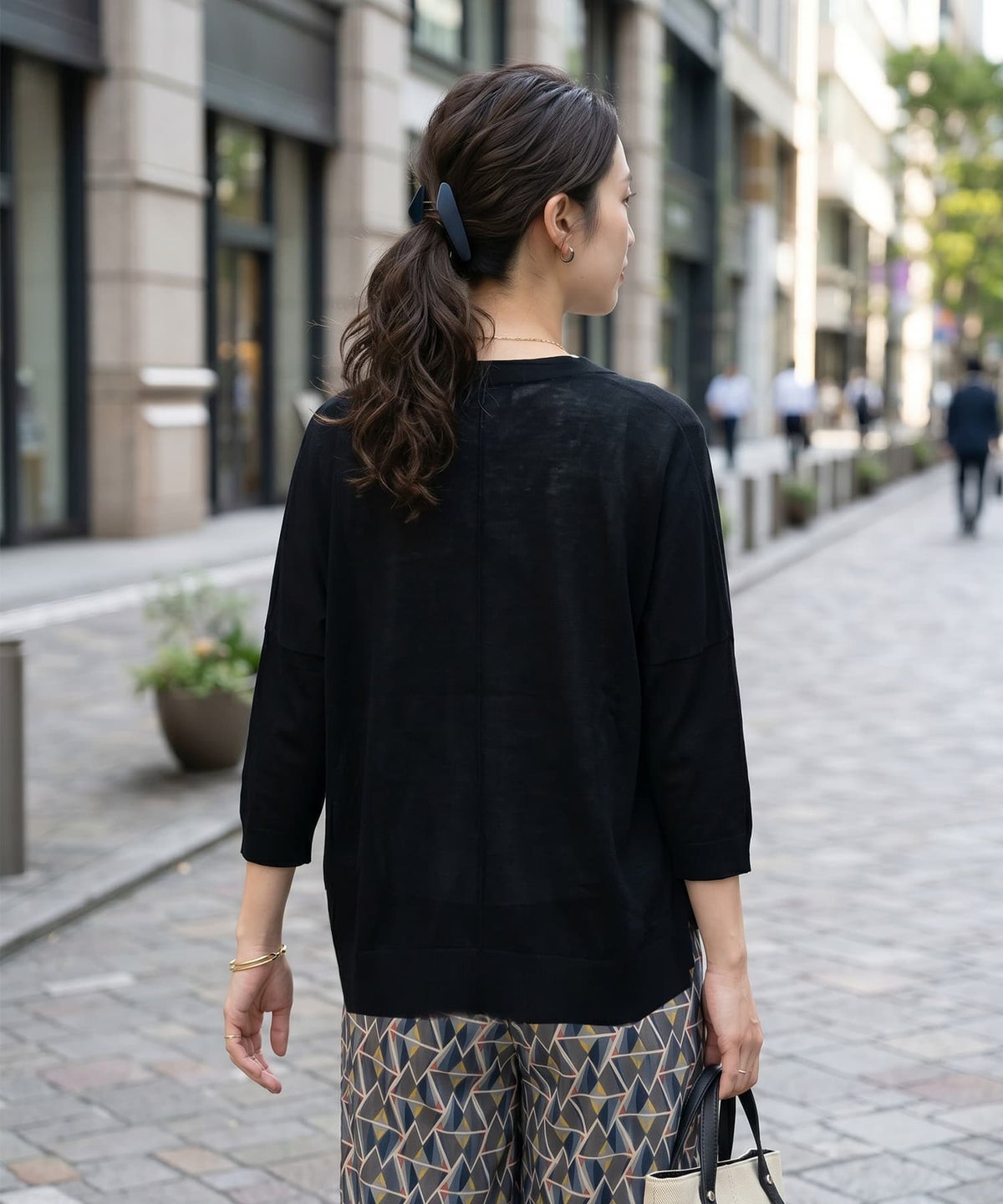 着用イメージ 163cm ブラック