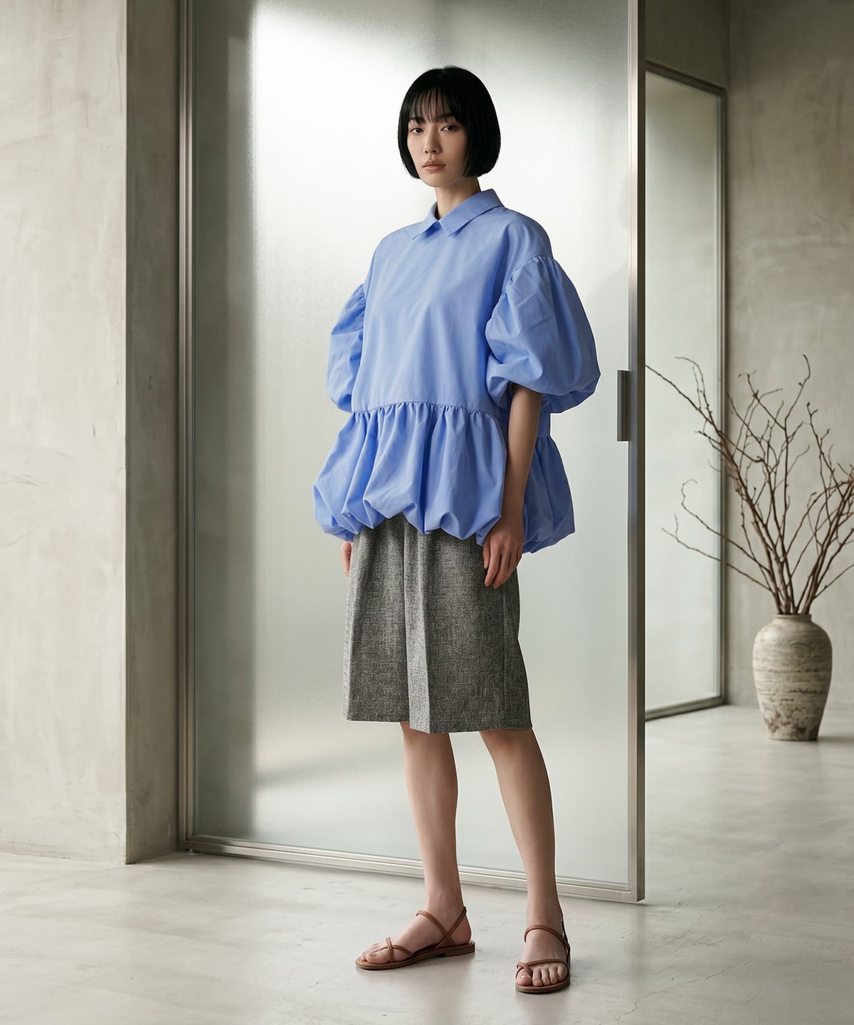 着用イメージ 170cm ブルー