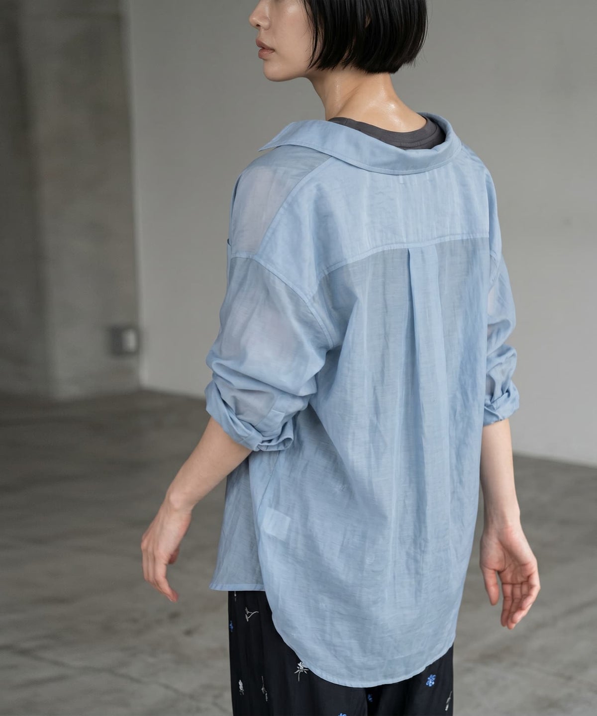 着用イメージ 170cm ブルー