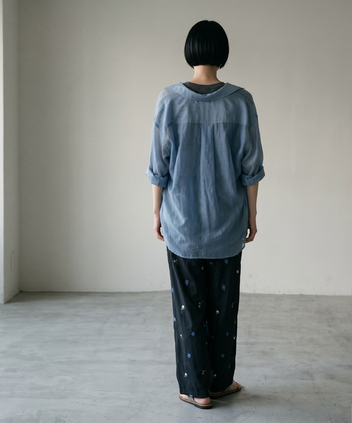 着用イメージ 170cm ブルー