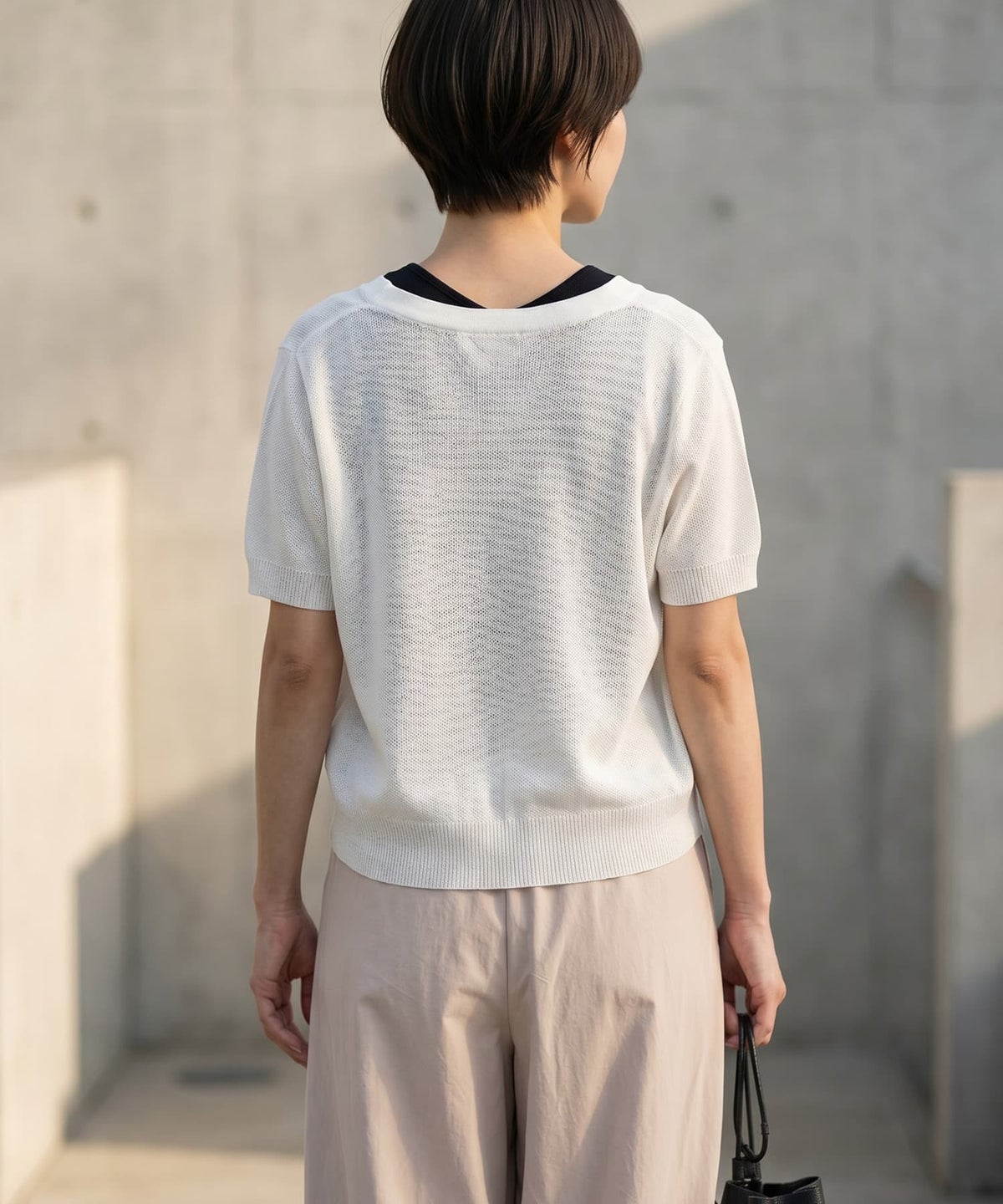 着用イメージ 163cm ホワイト