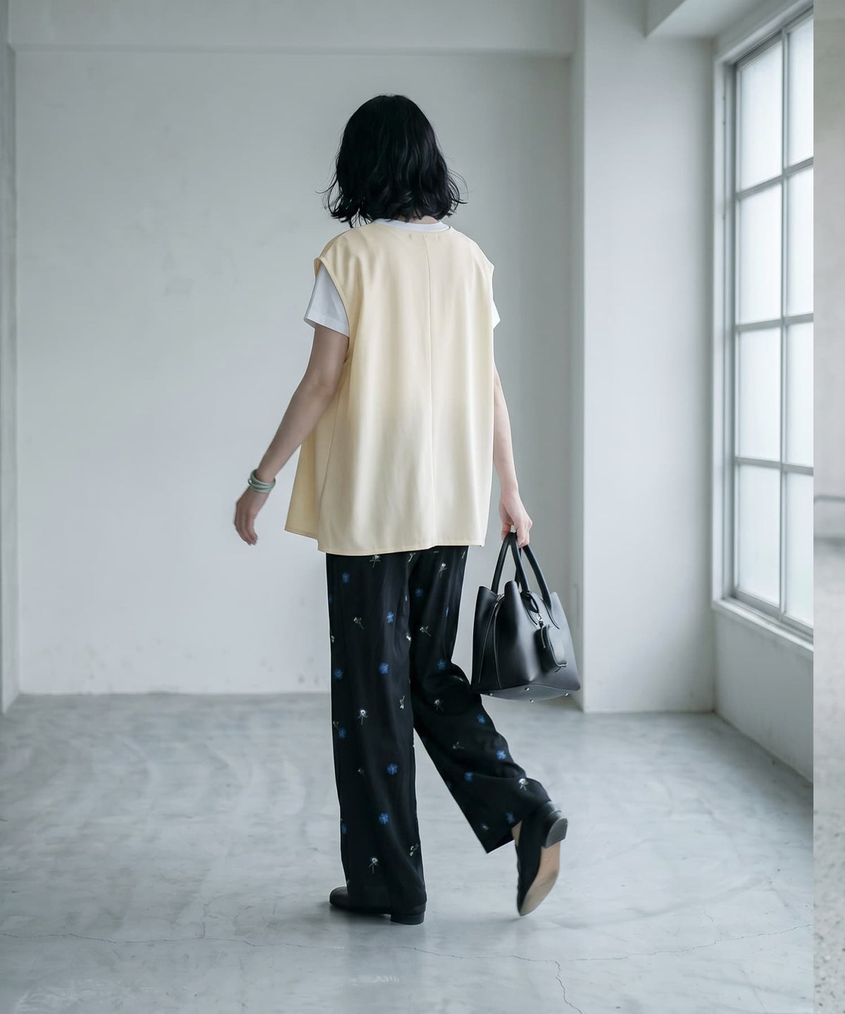 着用イメージ 170cm アイボリー
