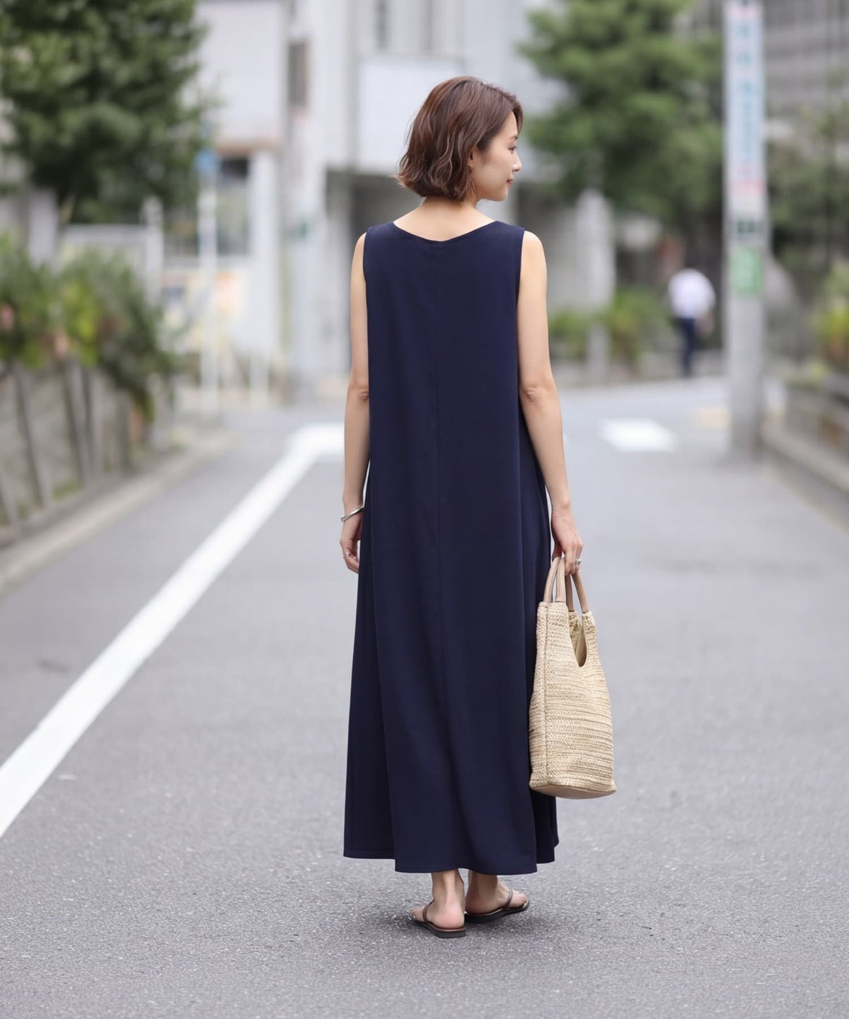 着用イメージ 163cm ネイビー 01