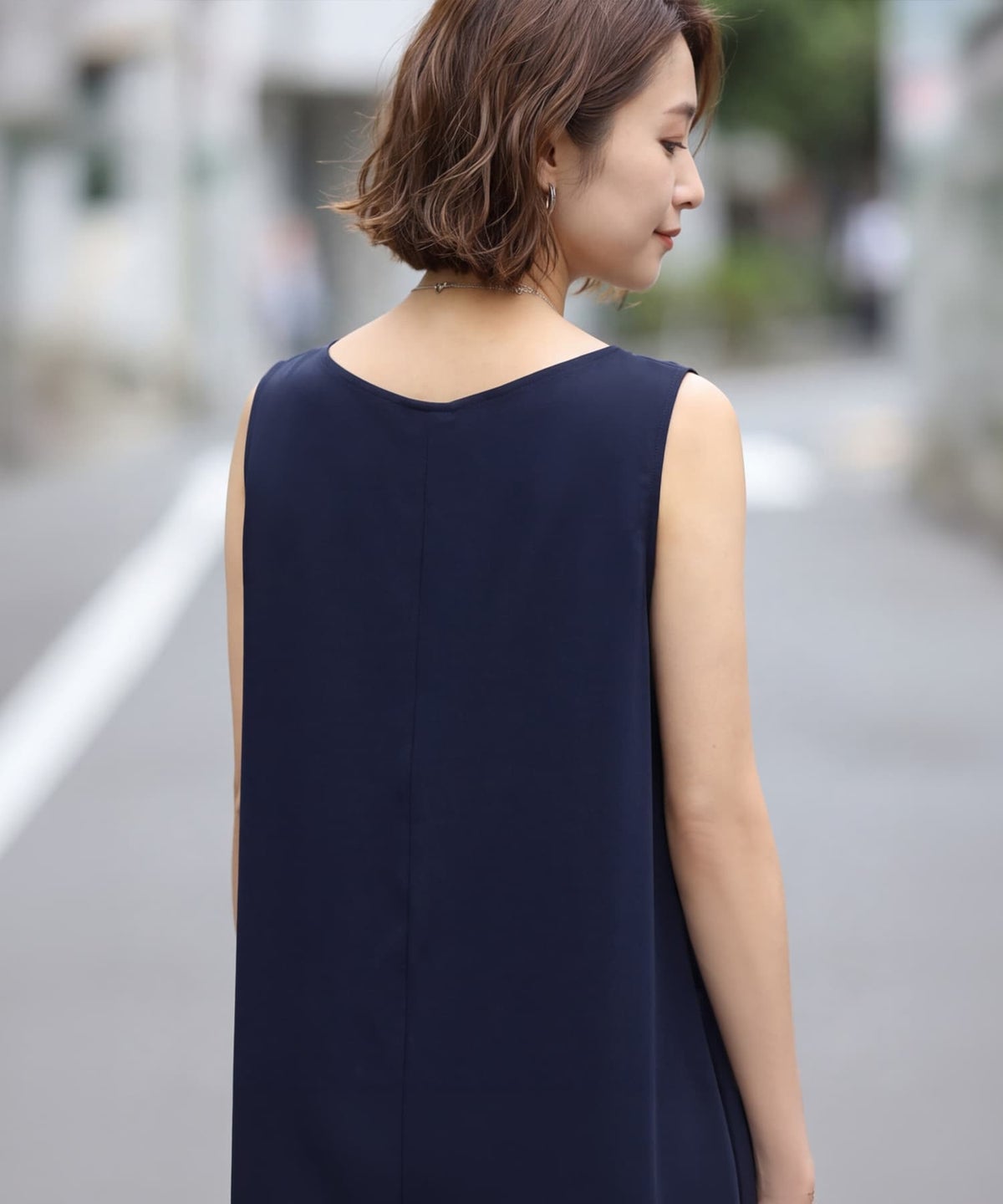 着用イメージ 163cm ネイビー 01