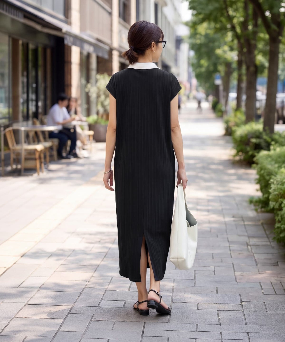 着用イメージ 163cm ブラック 01