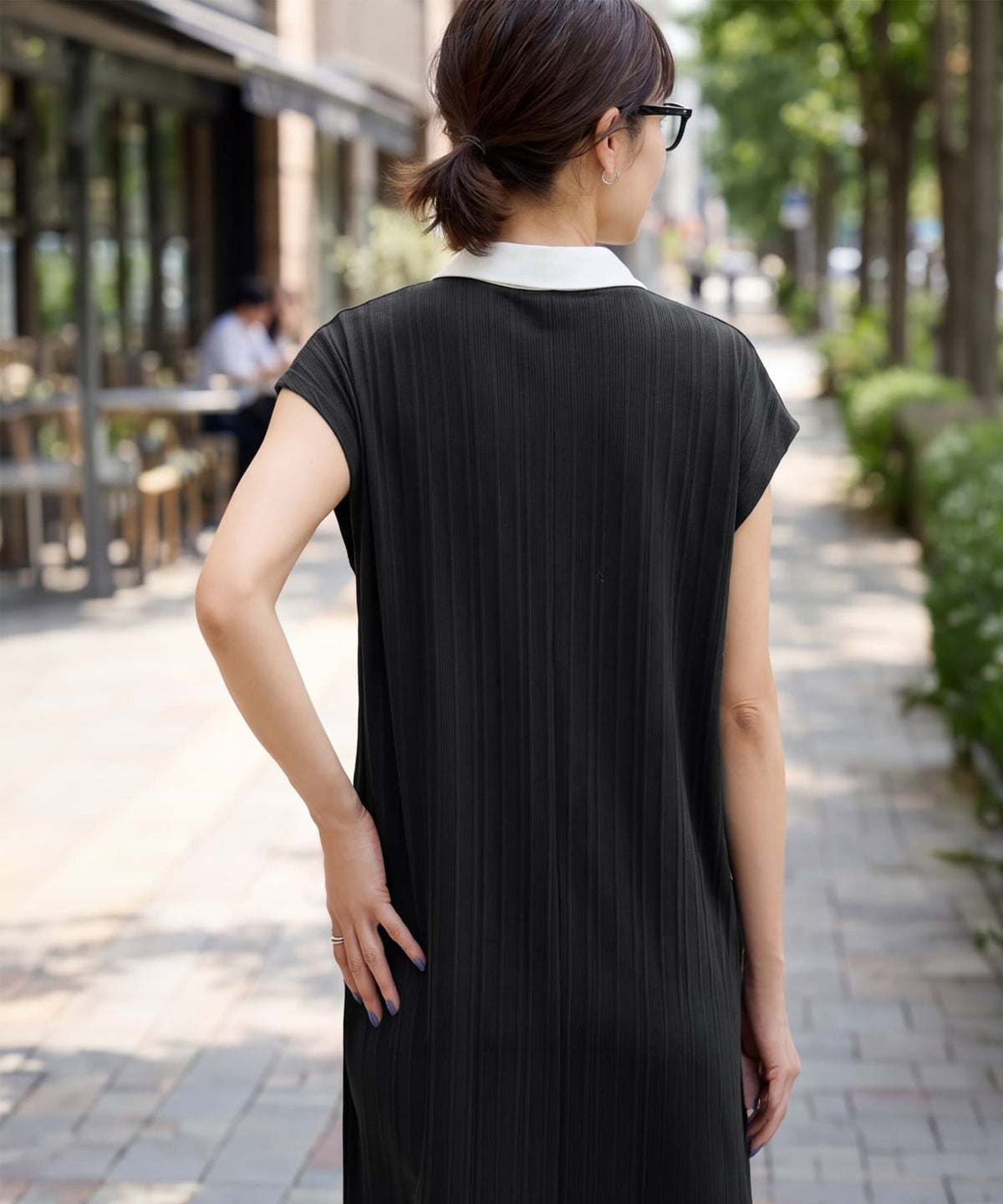 着用イメージ 163cm ブラック 01