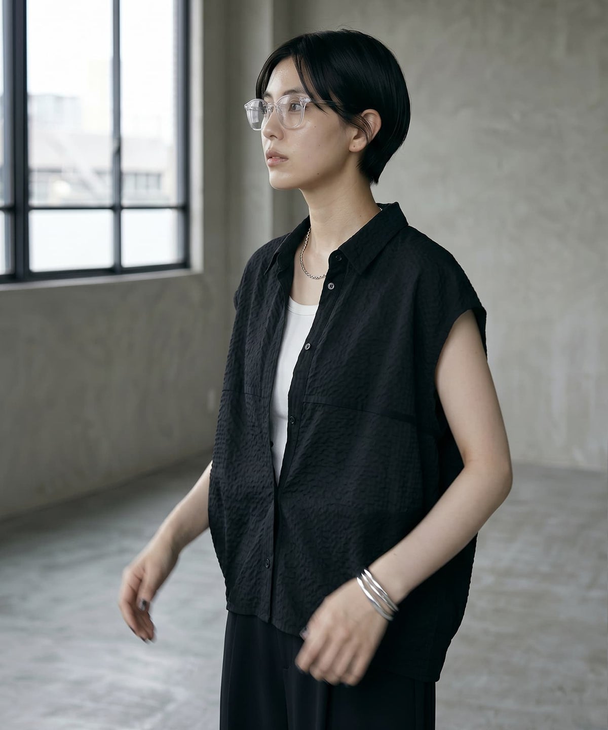 着用イメージ 165cm ブラック