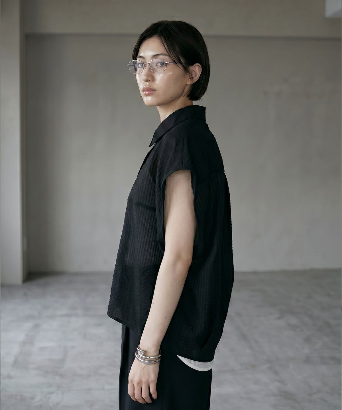 着用イメージ 165cm ブラック