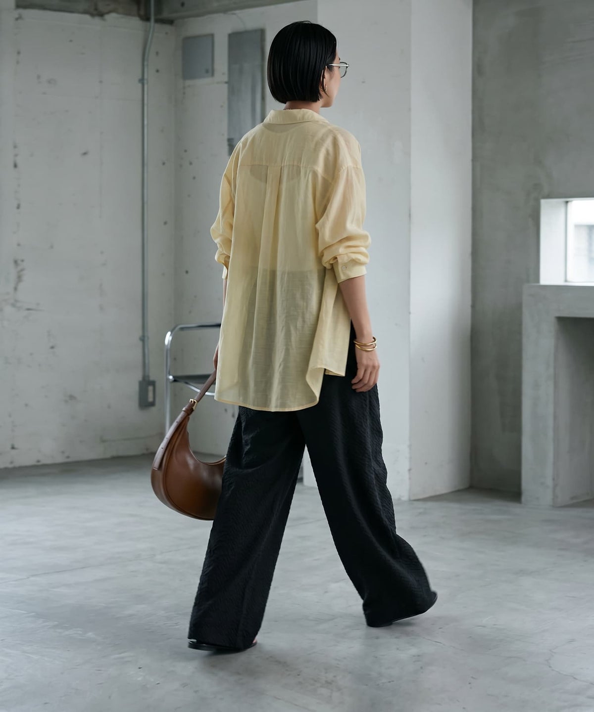 着用イメージ 170cm ブラック