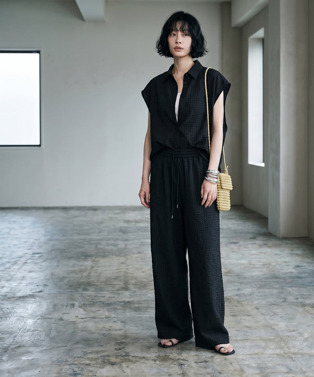着用イメージ 170cm ブラック