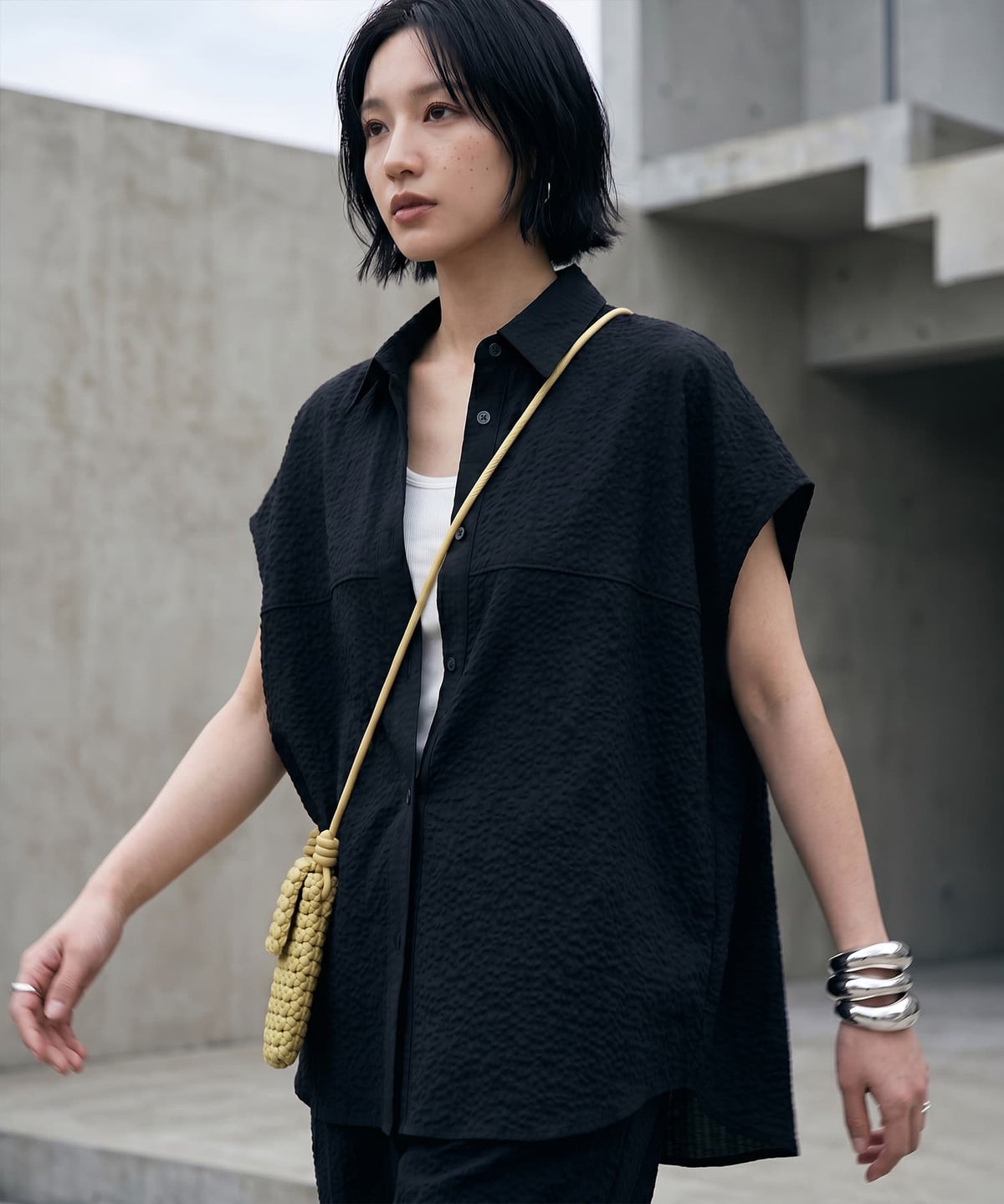 着用イメージ 170cm ブラック
